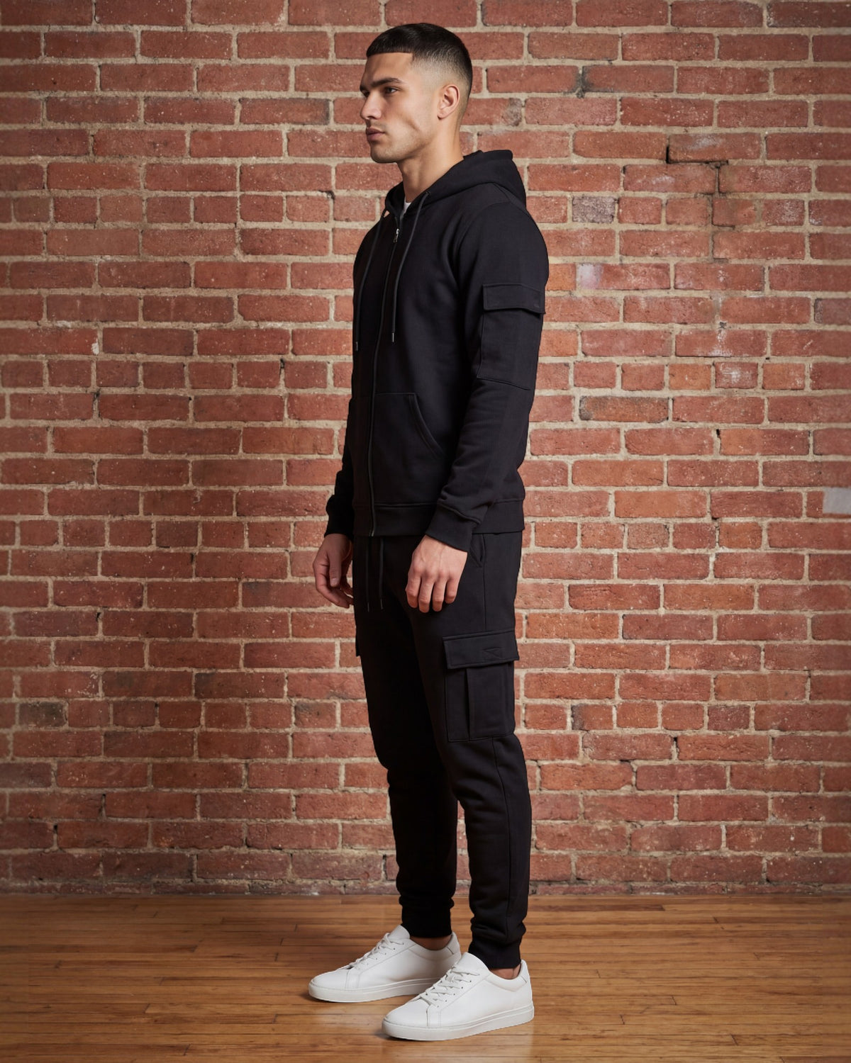 Men’s Premium Cotton Cargo Set – Heavy Duty 450GSM Fleece – alternate view 17