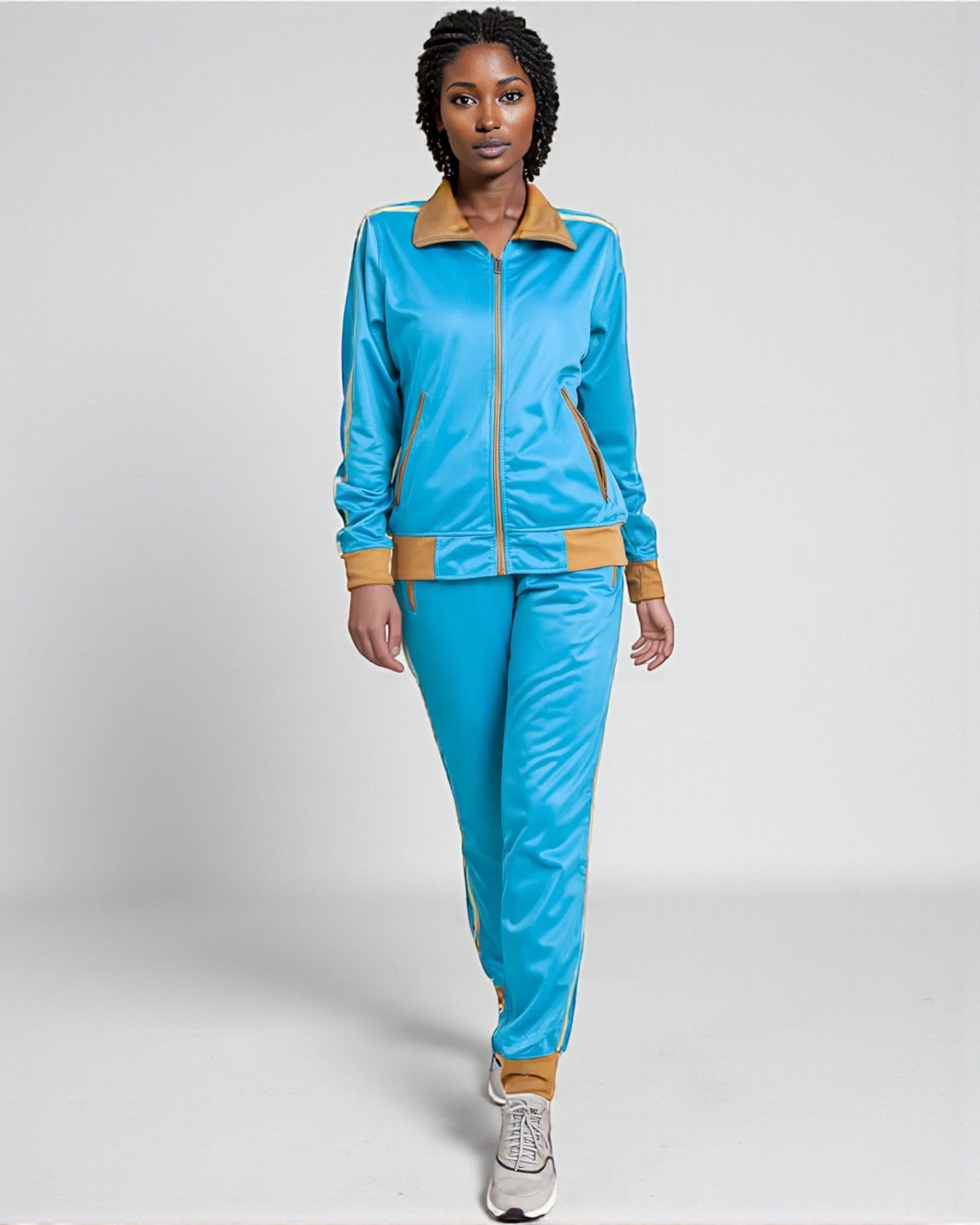 Women's 2-Piece Sunshine Jogger Tracksuit Track Jacket and Track Pants