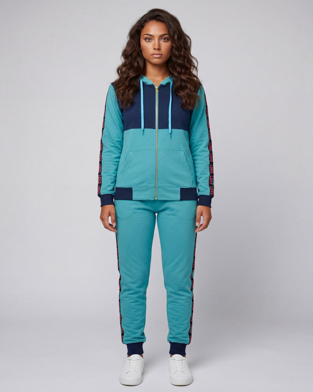 Women's Love Stripe Sweatsuit – alternate view 2