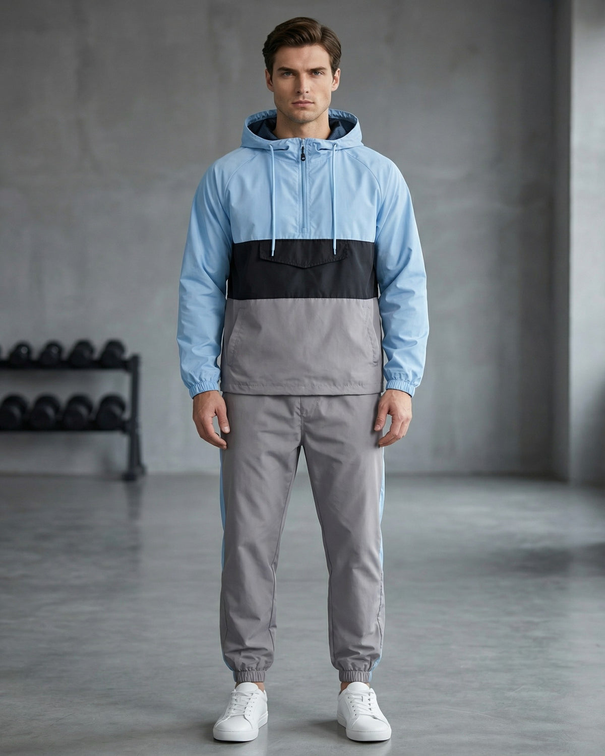 Men's Quarter-Zip Windbreaker Set – alternate view 17