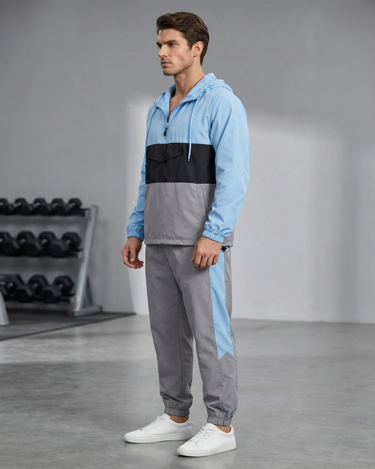 Men's Quarter-Zip Windbreaker Set – alternate view 18