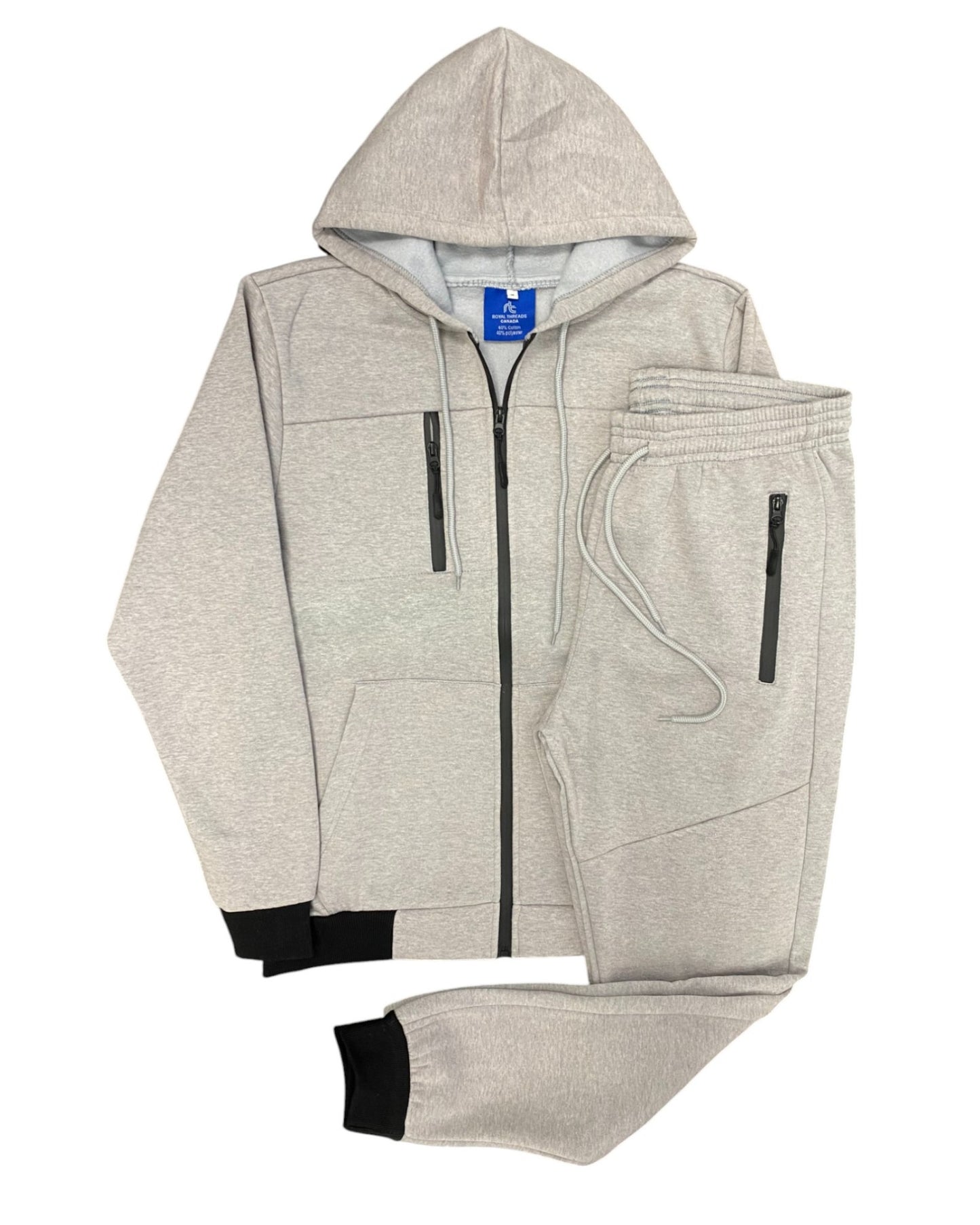 Men's Two Piece Tech Jogger Fleece Sweatsuit