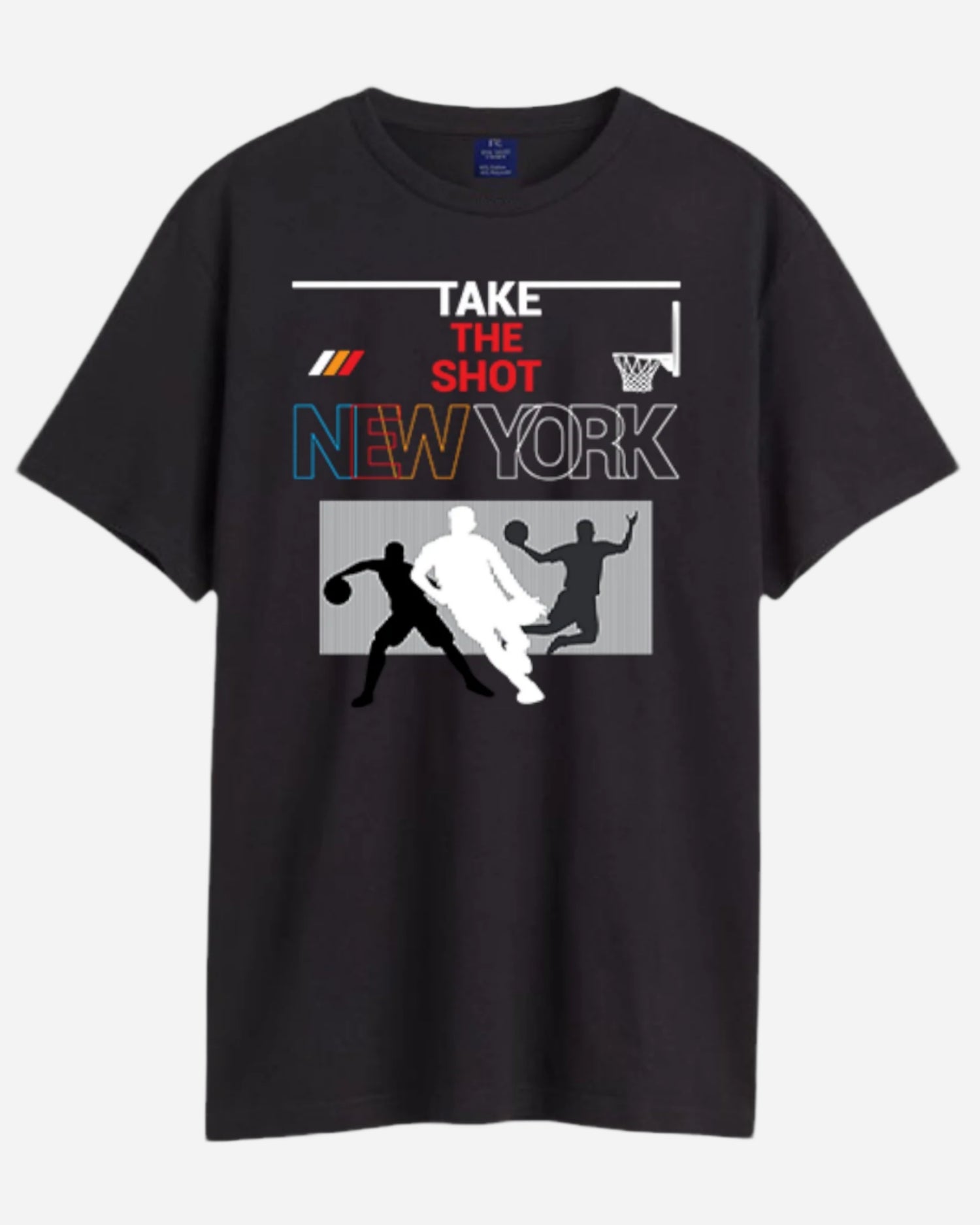 Men Basketball New York Design Printed Cotton Tshirt