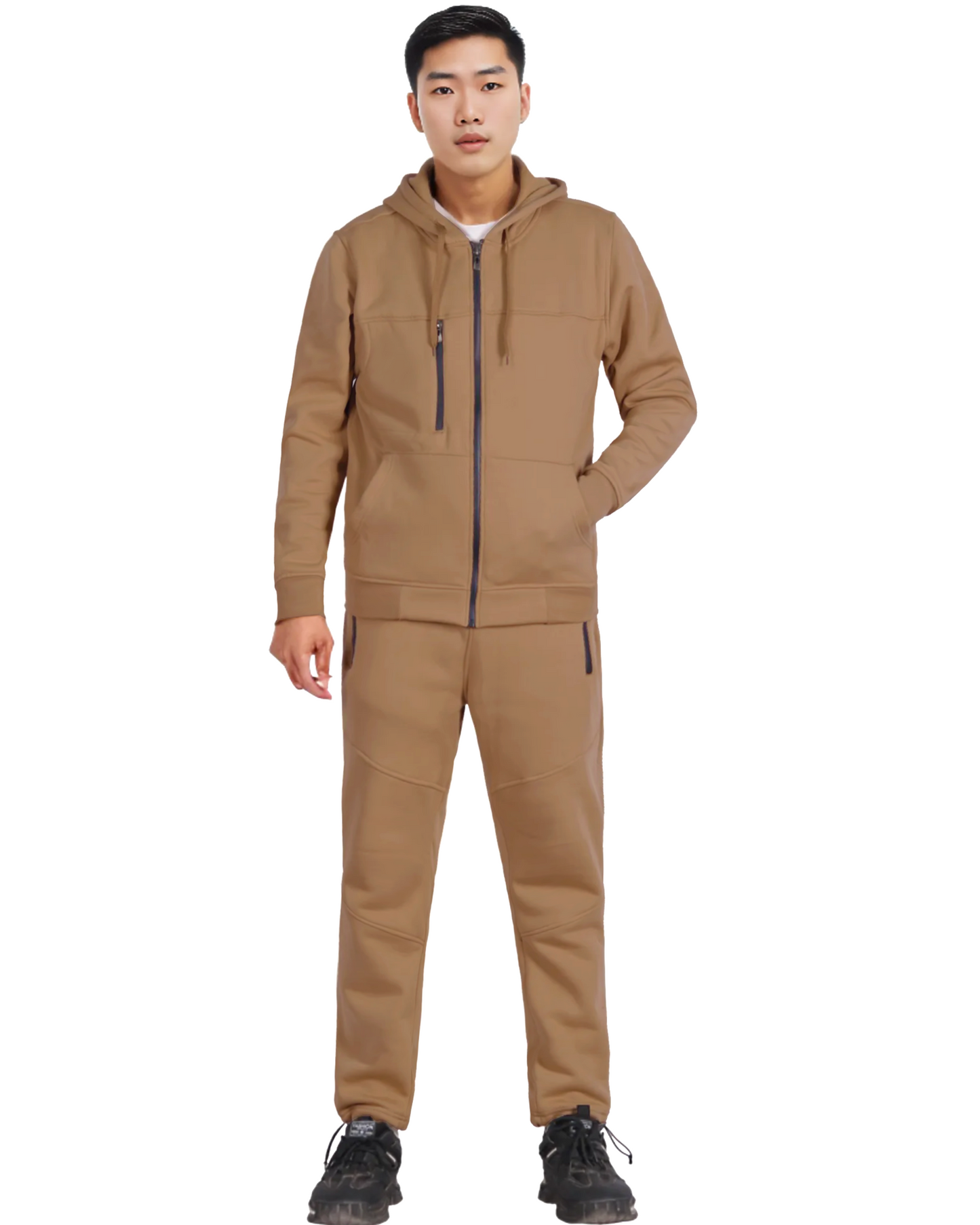 Men's Sweatsuit Soft Fleece Sweat Jacket with Sweatpants