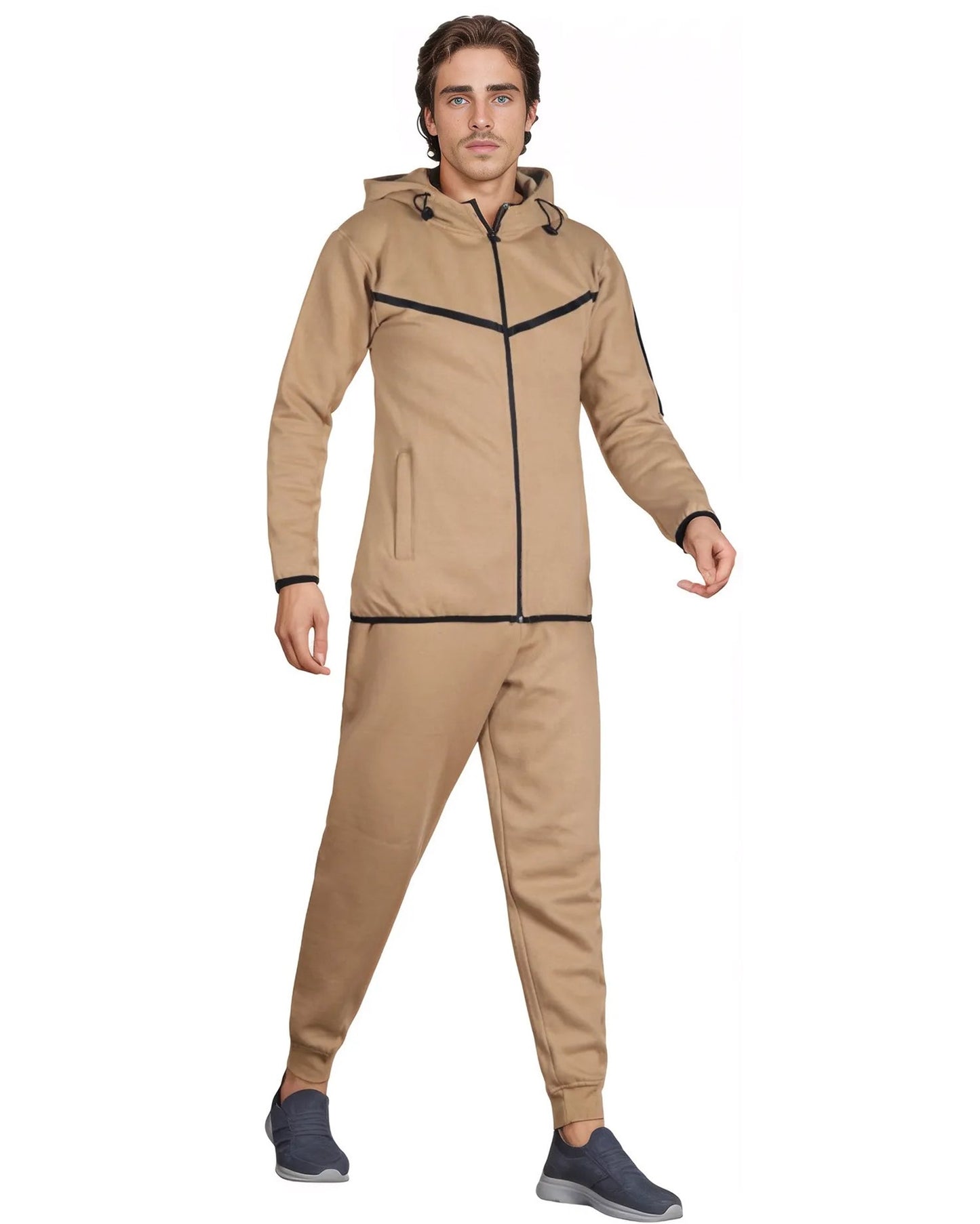 Men’s 2-Piece Sweatsuit Tech Fleece Heavy Winter Outfit