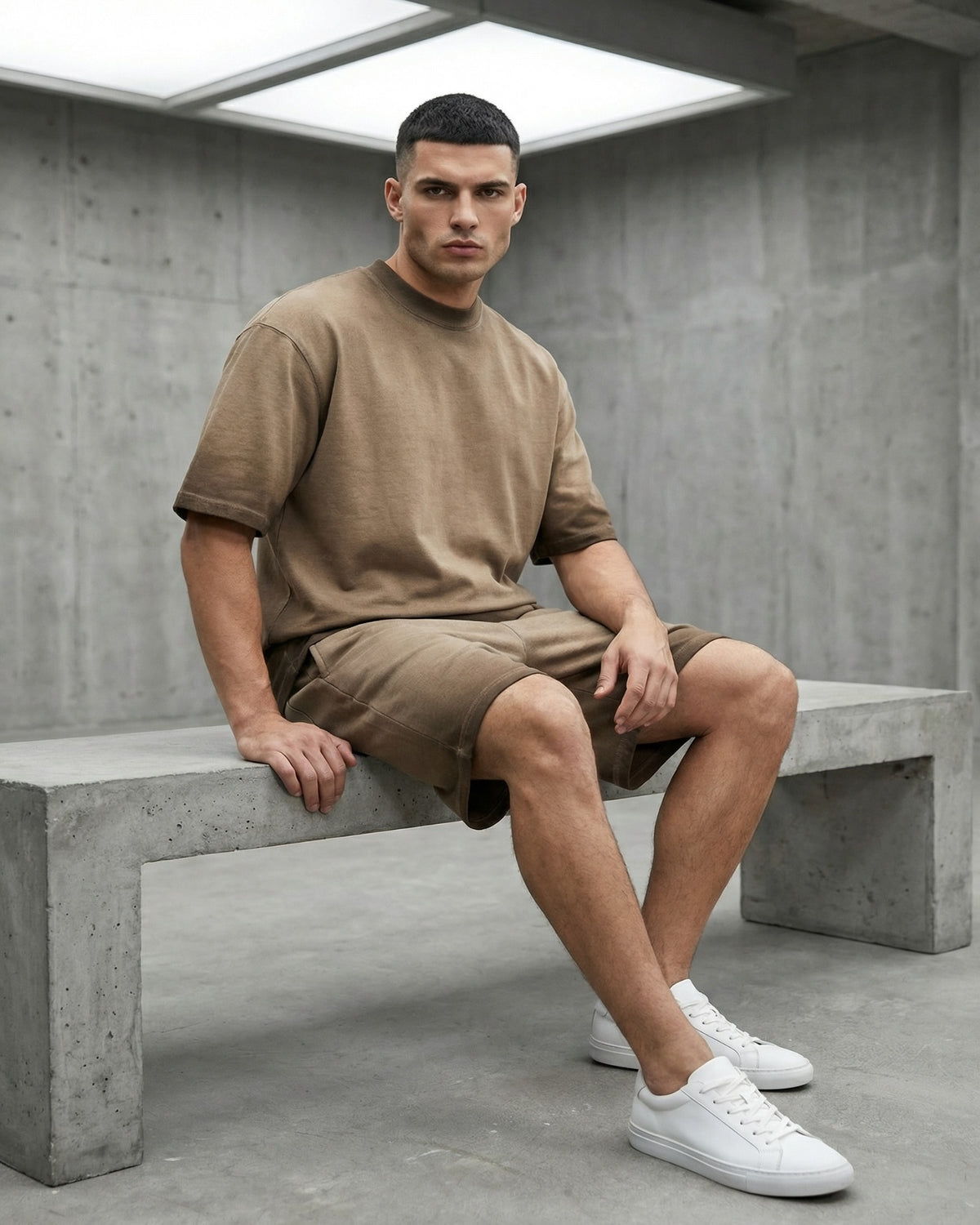 Men's Acid Wash Short Set – alternate view 4
