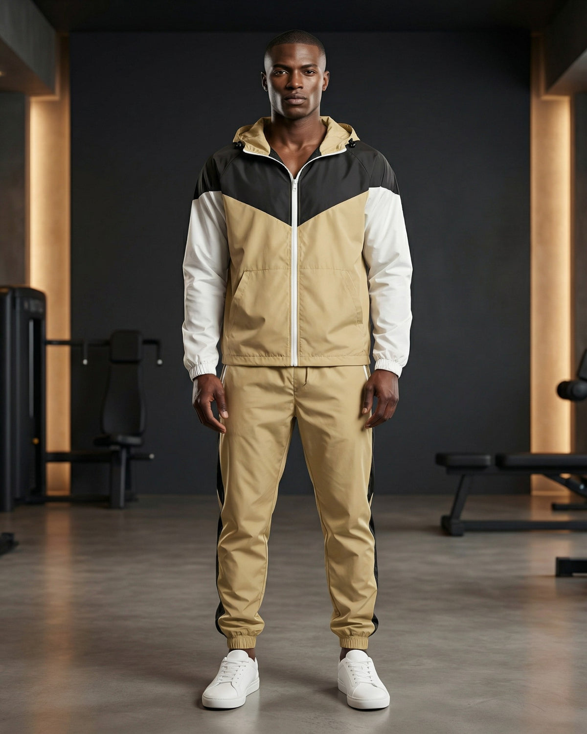 Men's Colorblock Windbreaker Workout Set – alternate view 19