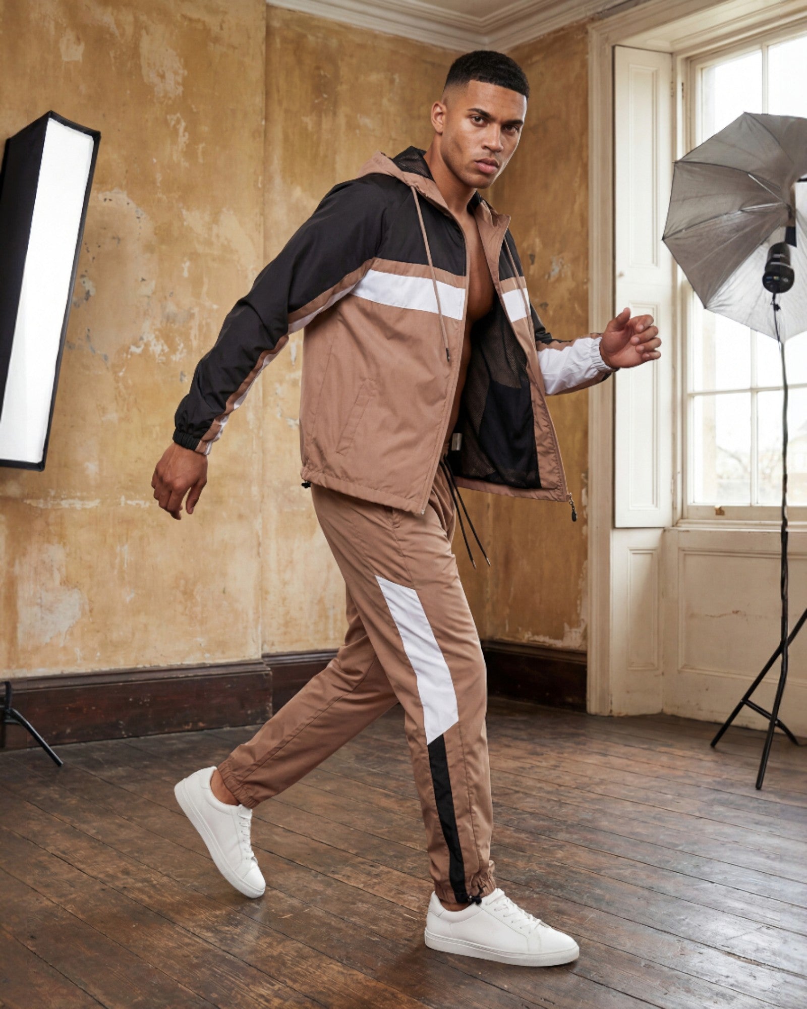 Men's Active 2-Piece Ridge Windbreaker Tracksuit Matching Set