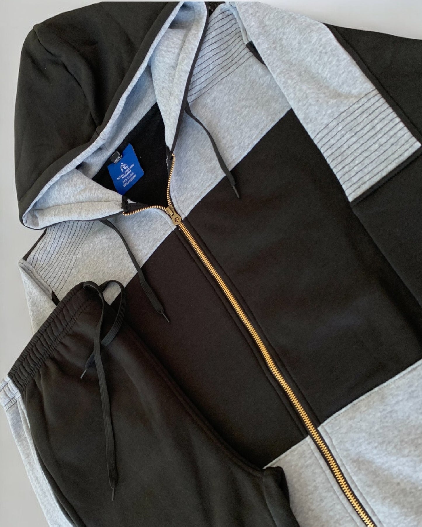 Mens Reef-Tech Fleece Sweatsuit biker stitch Set