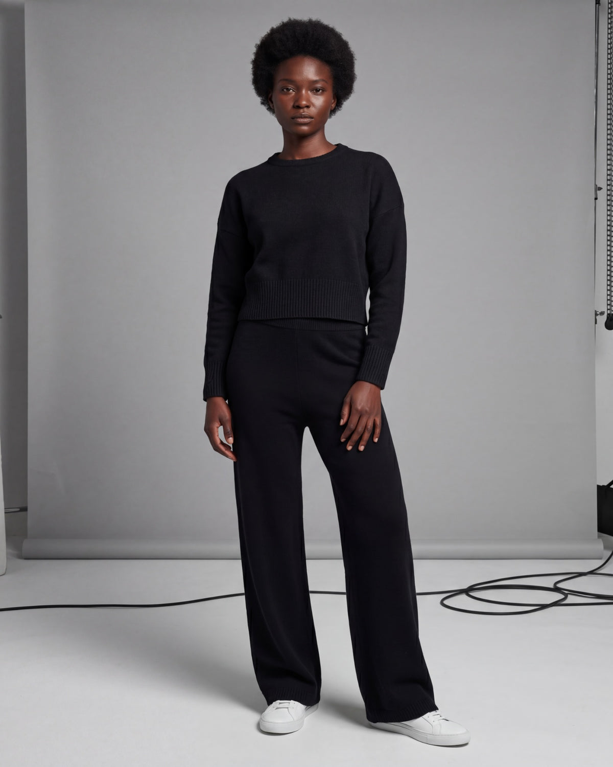 The Soft Comfy Crop Shirt Knit Set – alternate view 8