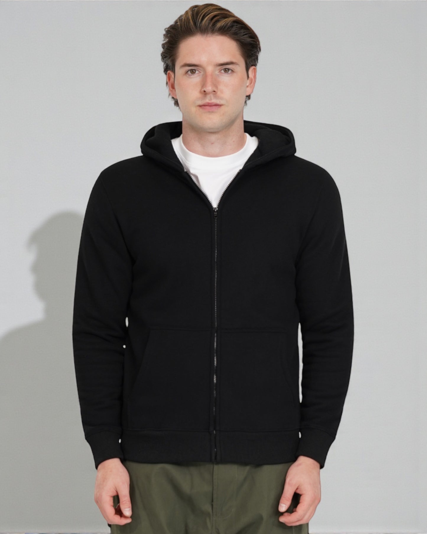 CloudSoft Fleece Zip-Up Hoodie – Everyday Comfort & Style