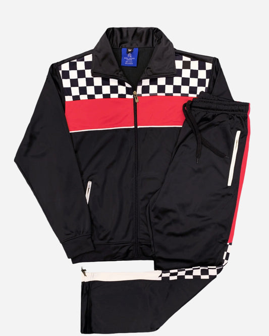 Men’s Tracksuit Traditional Checker Boxed Track jacket & Track pants