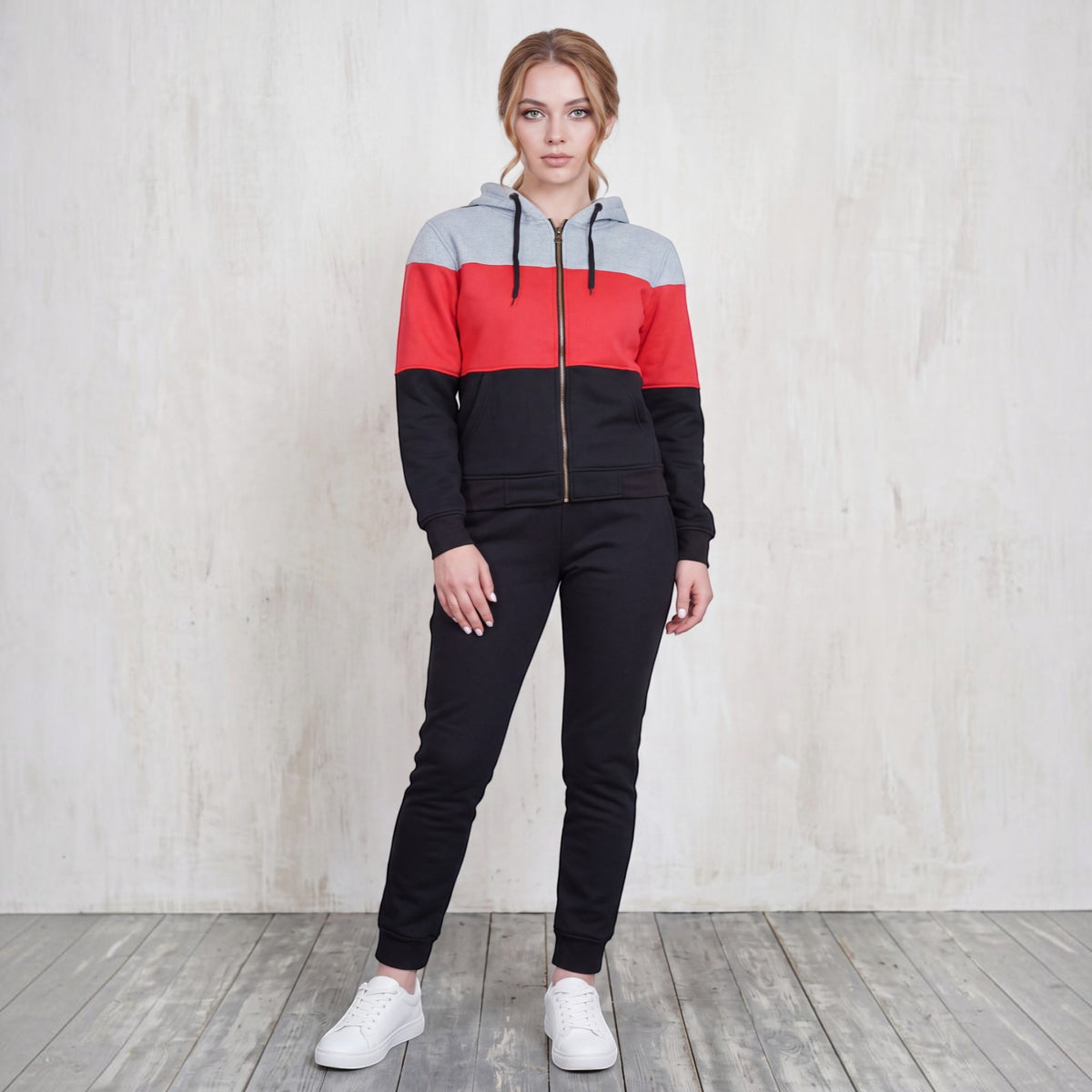 Women’s ColorBlock Zip-Up Sweatsuit – alternate view 9