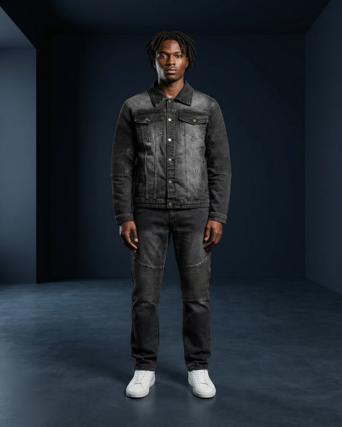 Men's Modern Moto Denim Set – Premium 14OZ Denim – alternate view 17