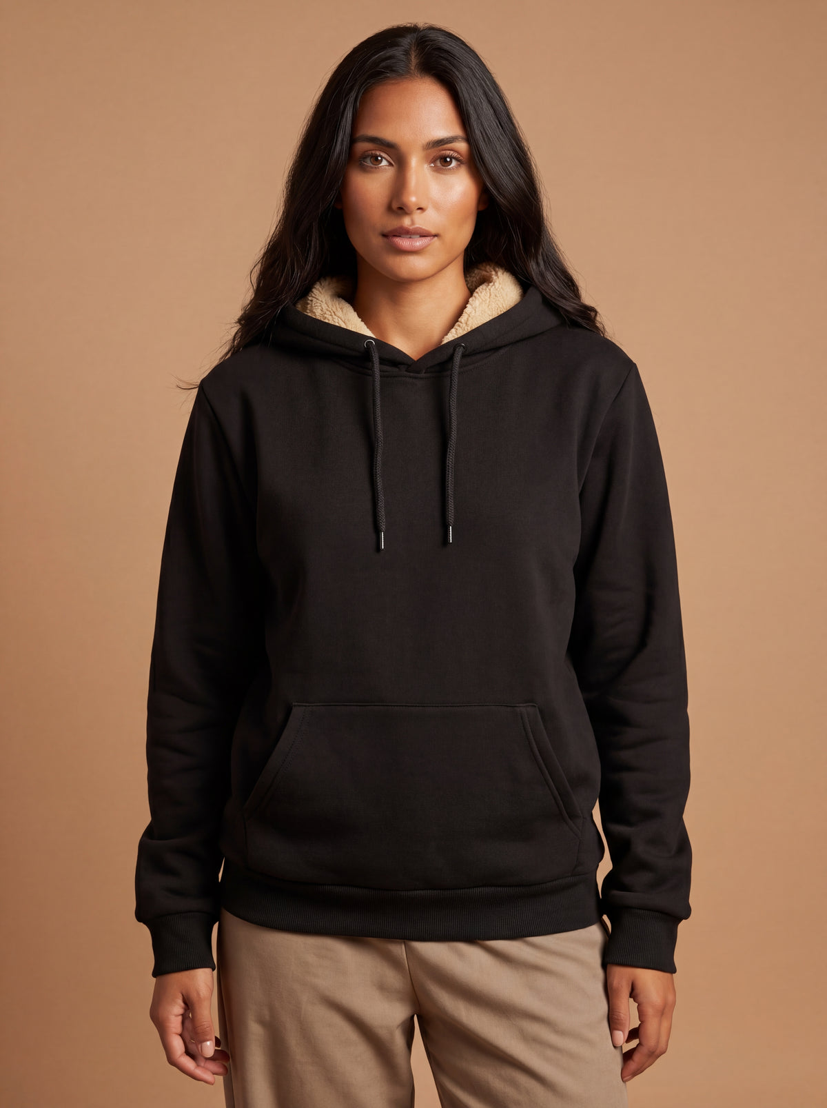Women’s Sherpa-Lined Pullover Hoodie – Royal Threads product image