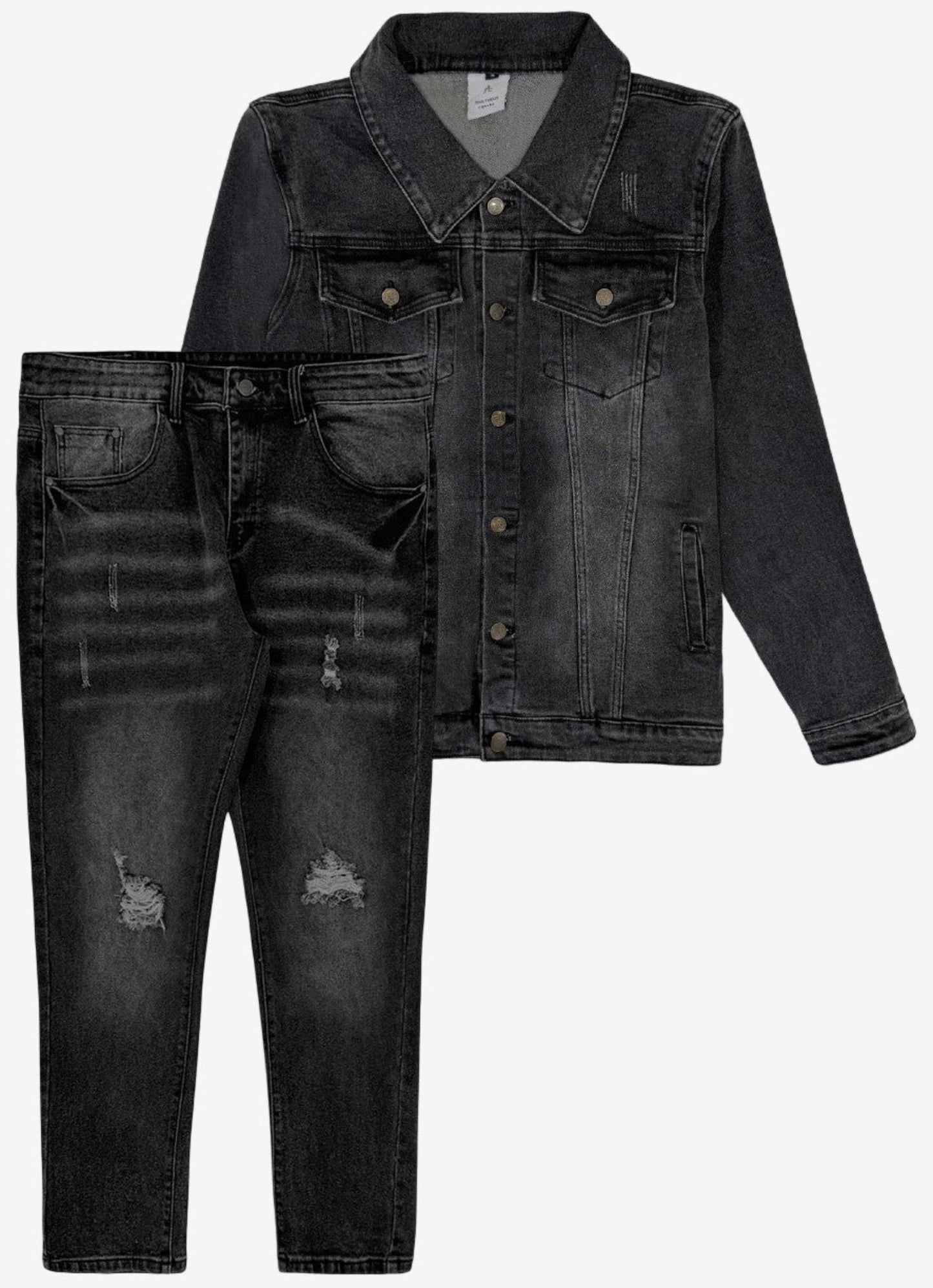 Men’s Premium Denim Vintage wash Jean Suit