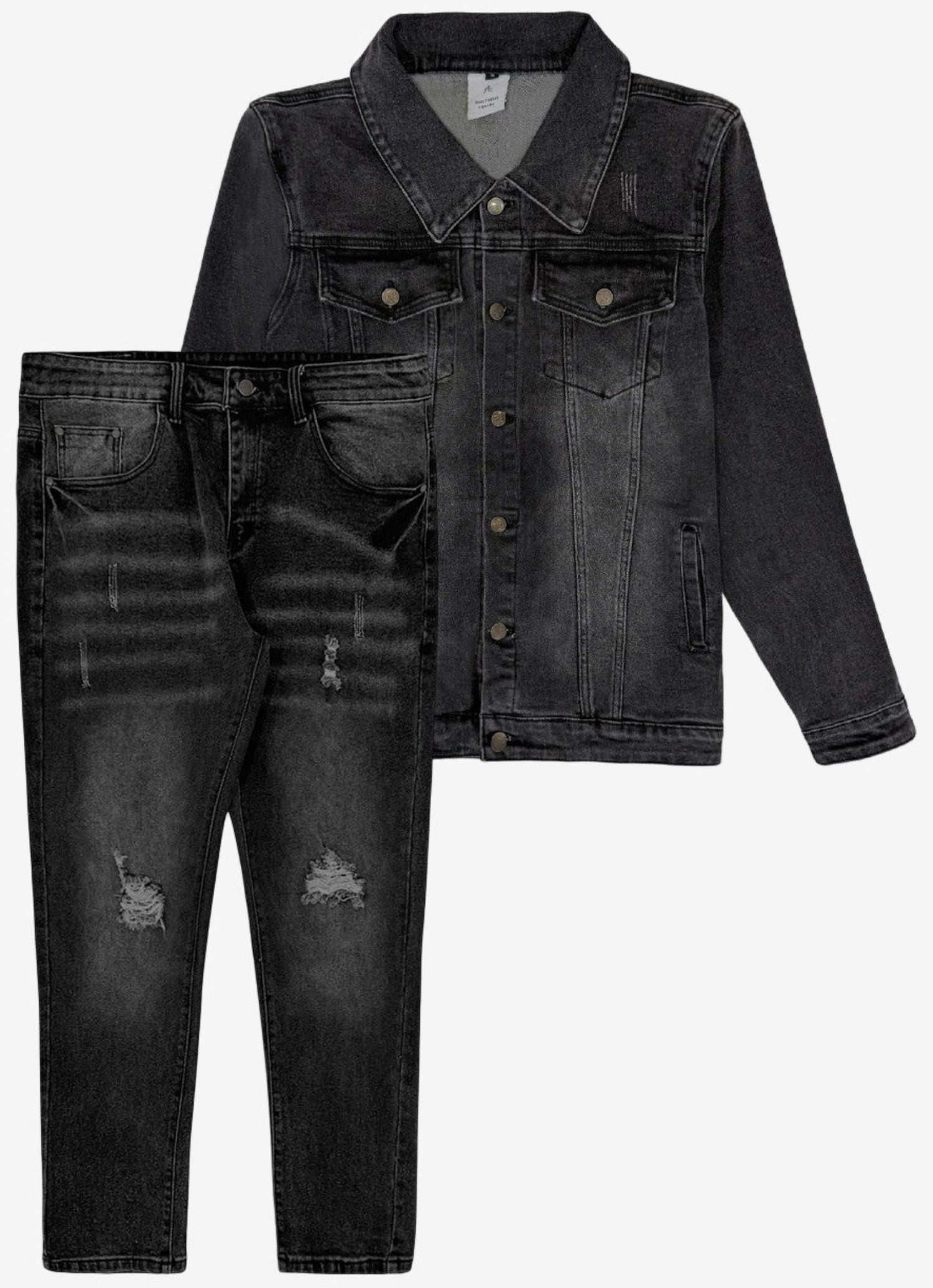 Men’s Premium Denim Vintage wash Jean Suit