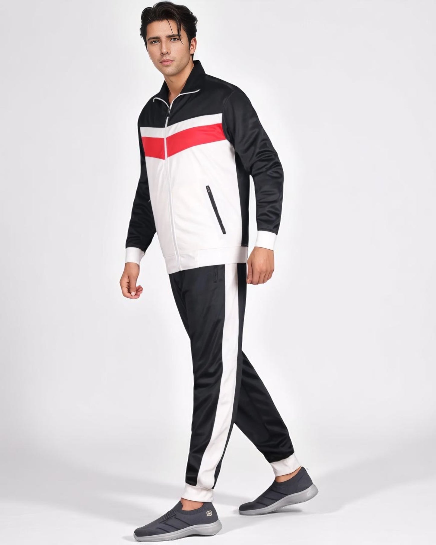 Men's Active Daily wear Tracksuit Jogger Track Jacket & Track Pants Jogging Suit