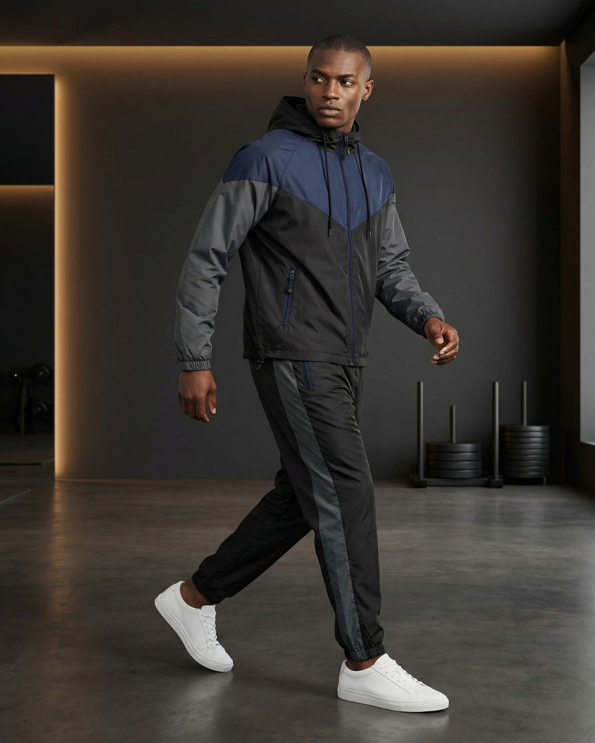 Men's Colorblock Windbreaker Workout Set – alternate view 24