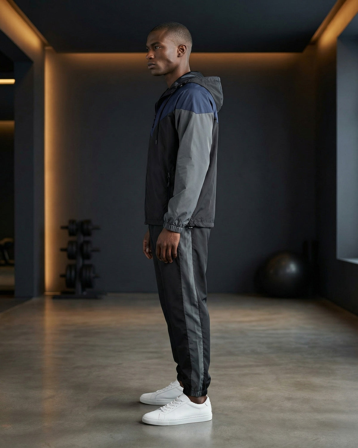 Men's Colorblock Windbreaker Workout Set – alternate view 22