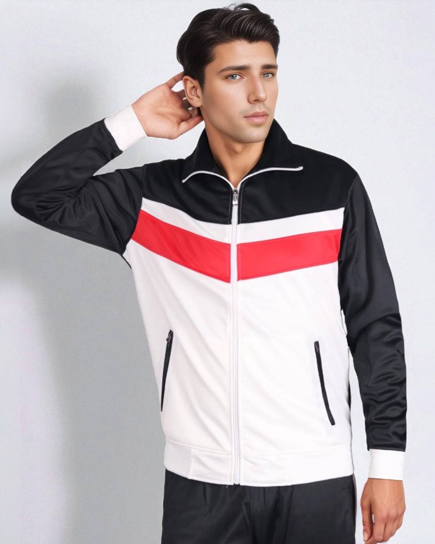 Men's Active Daily wear Tracksuit Jogger Track Jacket & Track Pants Jogging Suit