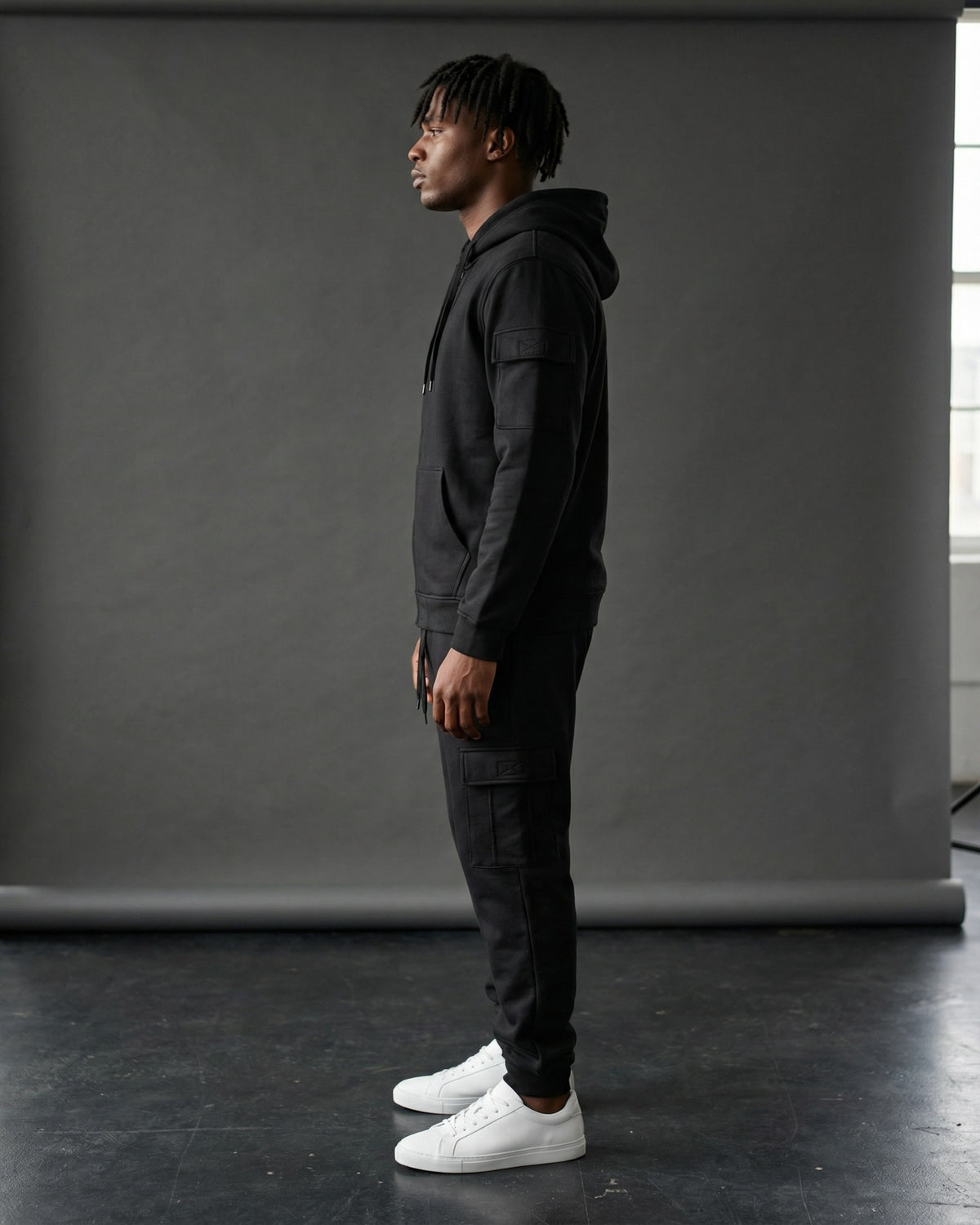 Men's Warm Cargo Pants Fleece Sweatsuit – alternate view 8