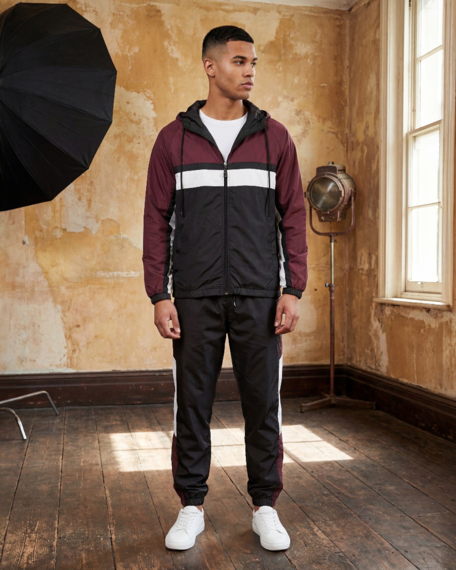 Men's Active 2-Piece Ridge Windbreaker Tracksuit Matching Set