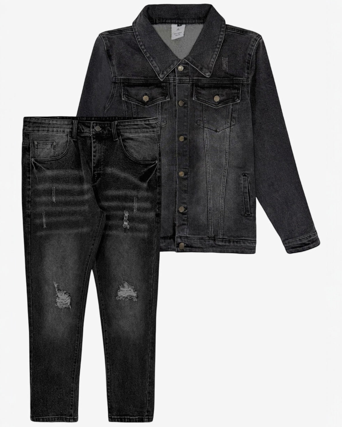Men’s Premium Vintage wash Jean Suit – alternate view 6