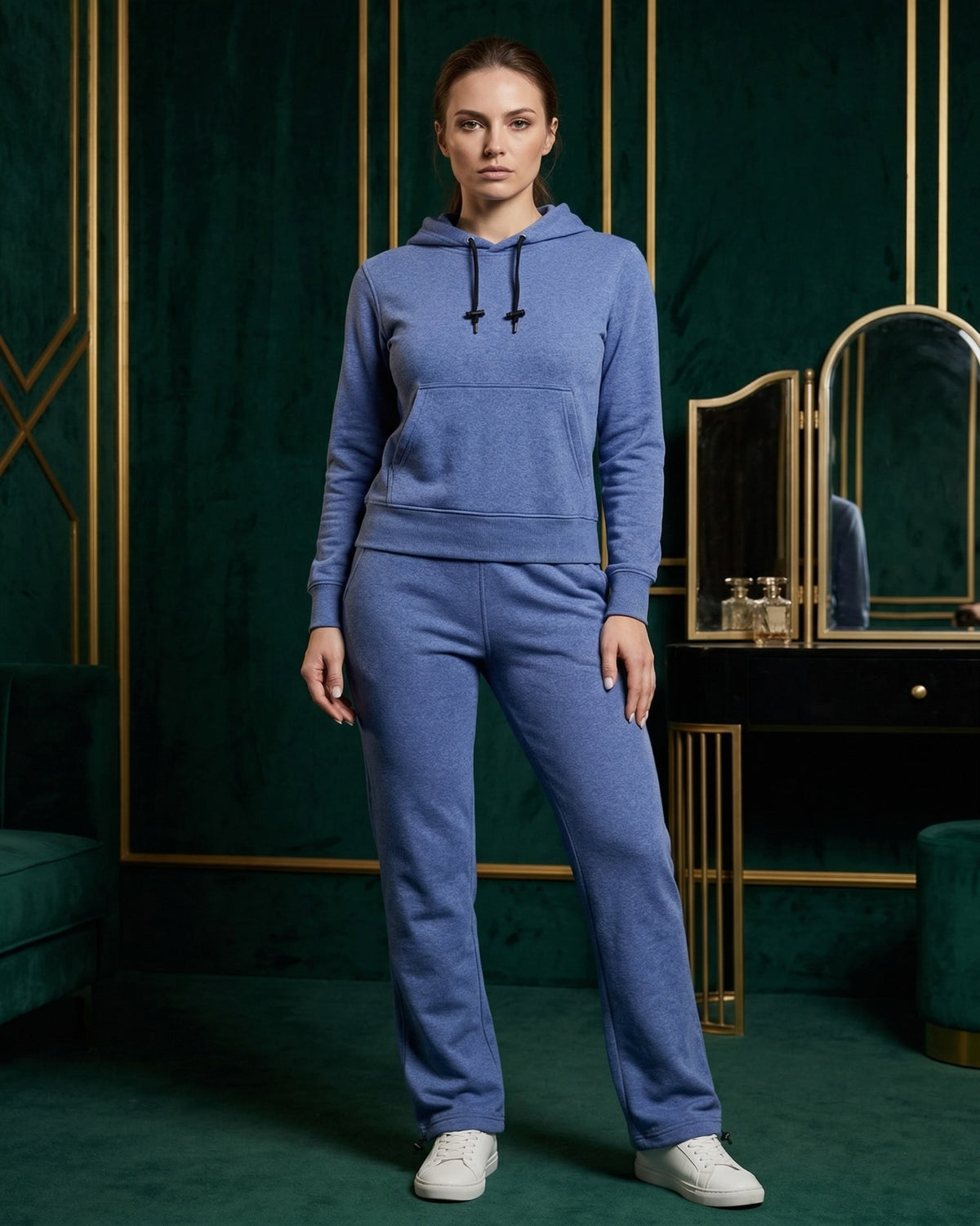 Women's Soft Stretch Cropped Hoodie Set – alternate view 6