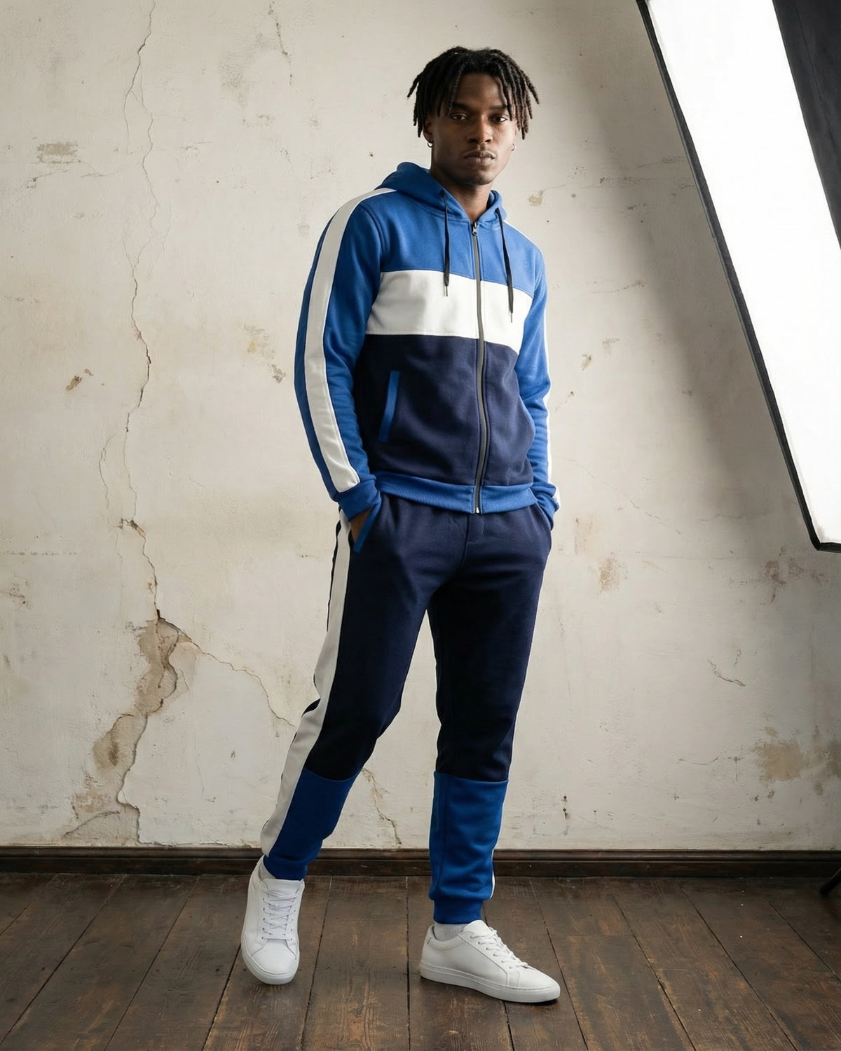 Men's Colorblock Sweatsuit – alternate view 2