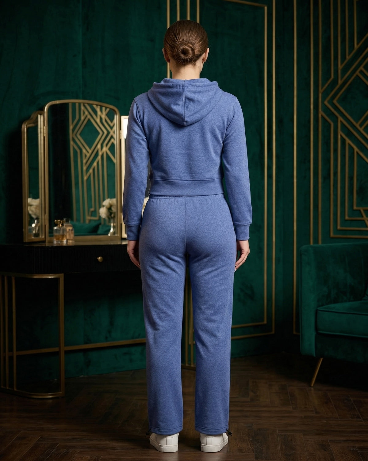 Women's Soft Stretch Cropped Hoodie Set – alternate view 8