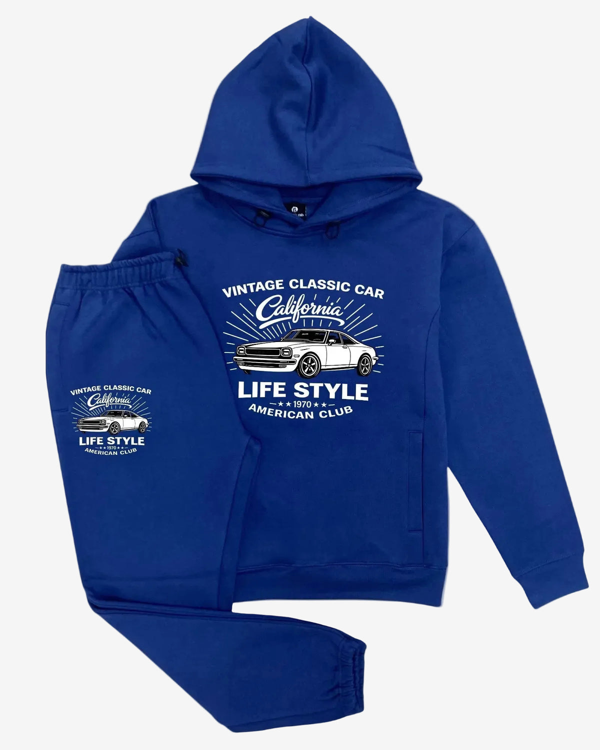 Men's Vintage Sports Car Sweatsuit – alternate view 10