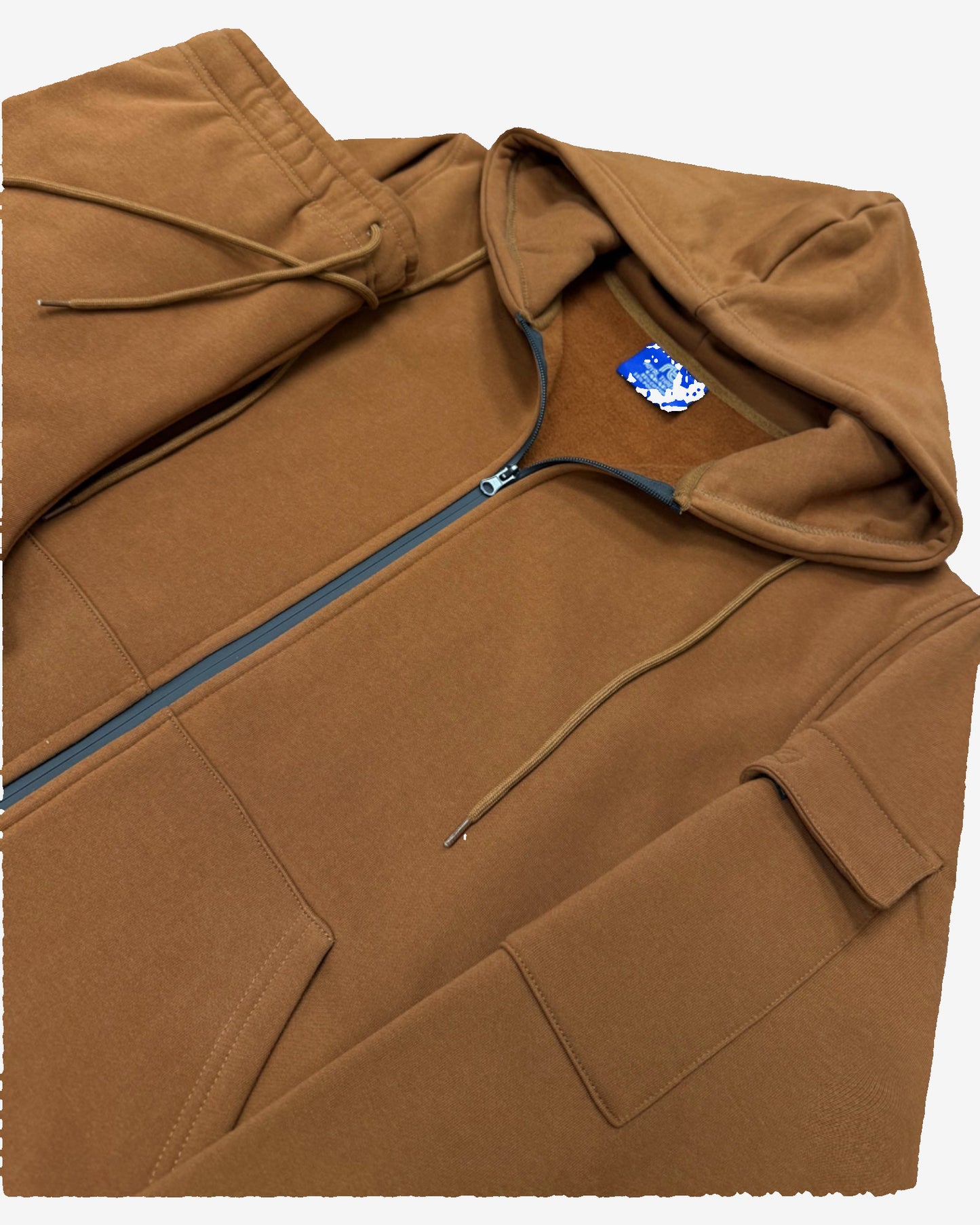 Men’s 2-Piece Cargo Jogger Sweatsuit - Heavy Duty Cotton Blend