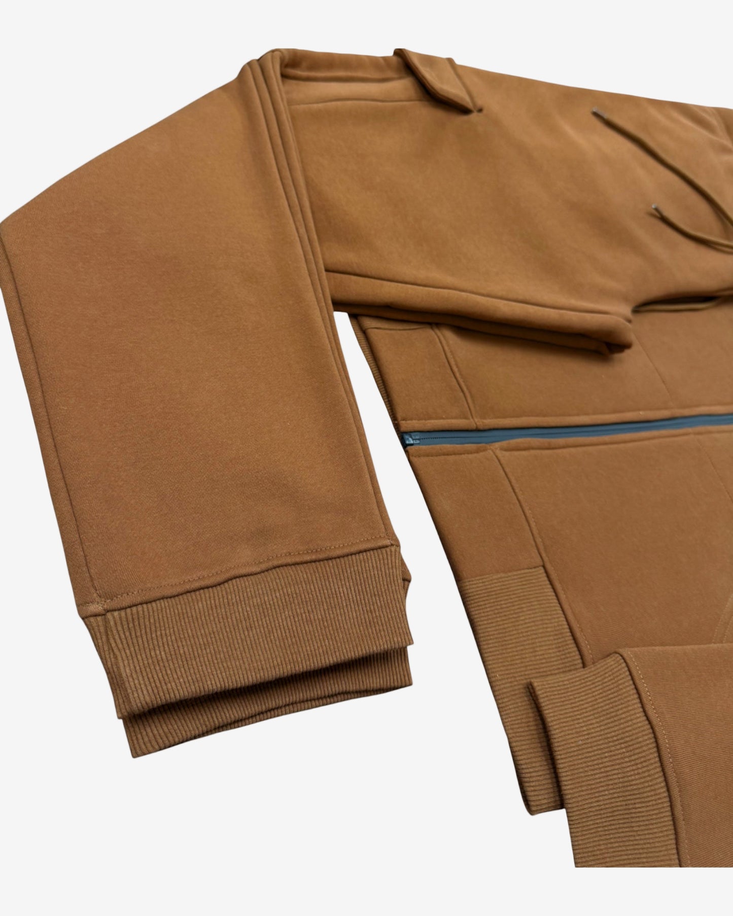 Men’s 2-Piece Cargo Jogger Sweatsuit - Heavy Duty Cotton Blend