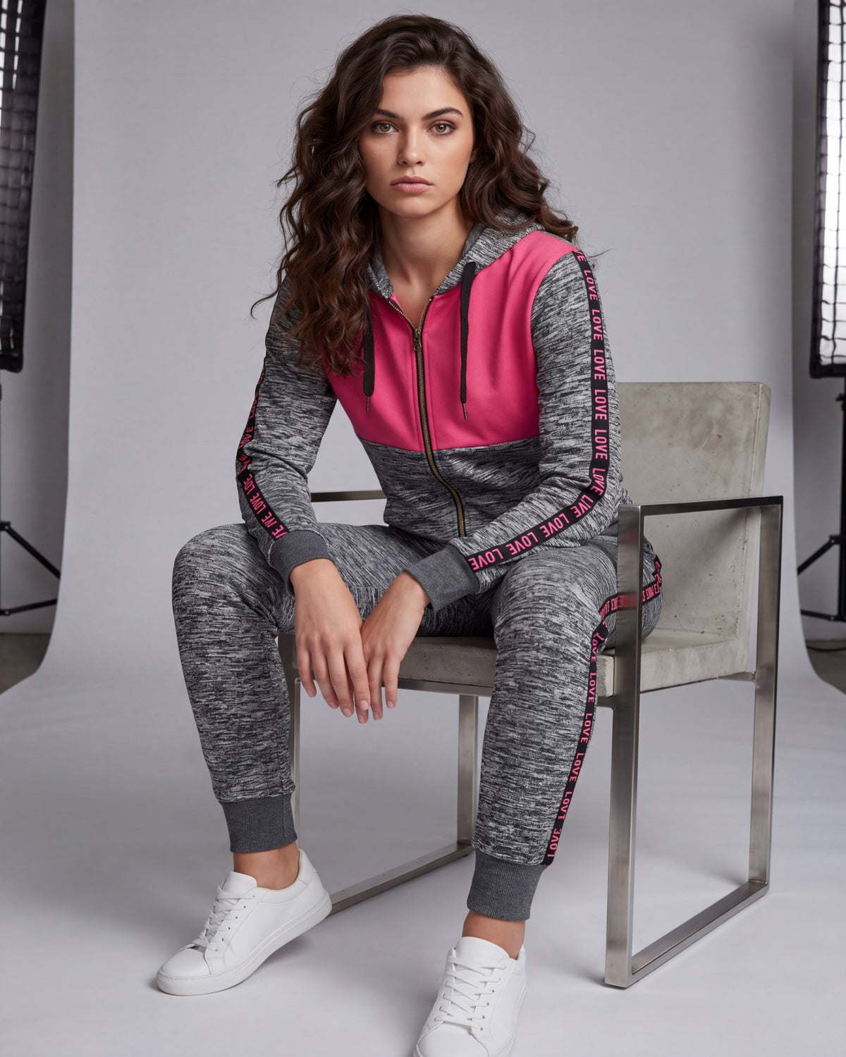 Women's Love Stripe Sweatsuit – alternate view 6