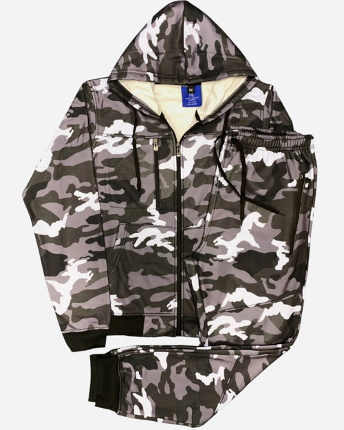 Men's Essential Camouflage Fleece Set
