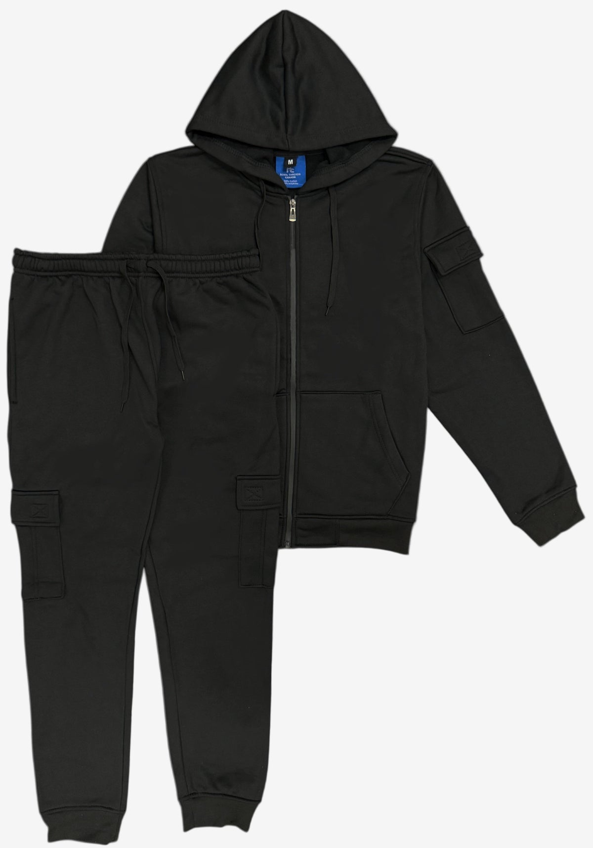 Men's Warm Cargo Pants Fleece Sweatsuit – alternate view 5