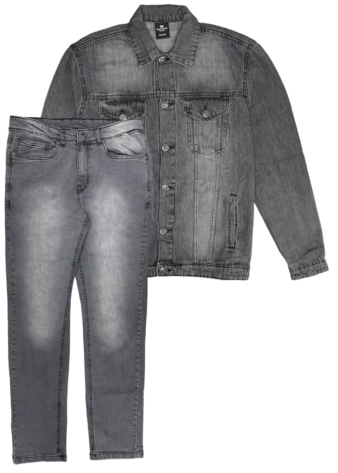 Men's Denim Classic Jean Suit 2-Piece Outfit Jacket & Pants