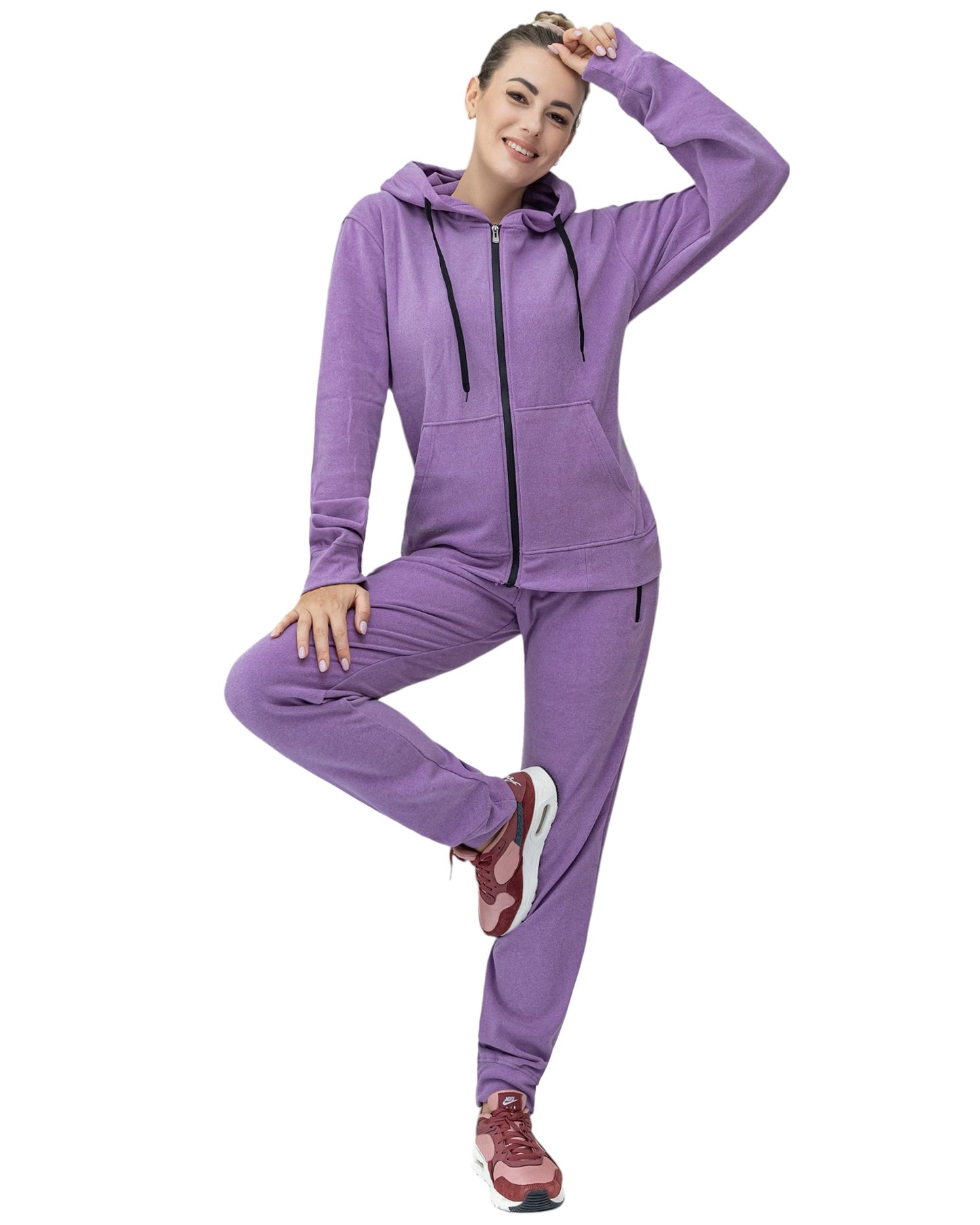 Women's Soft Stretch Warm & Comfy fleece 2-piece Sweatsuit