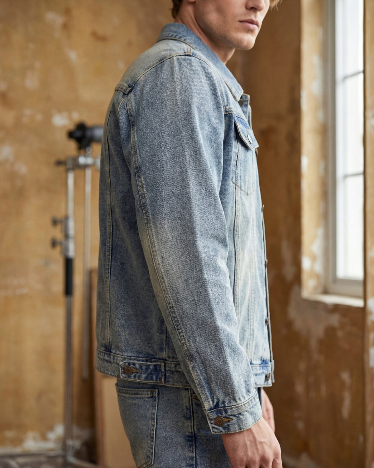 Men's Vintage Sky Wash Denim Set – alternate view 5