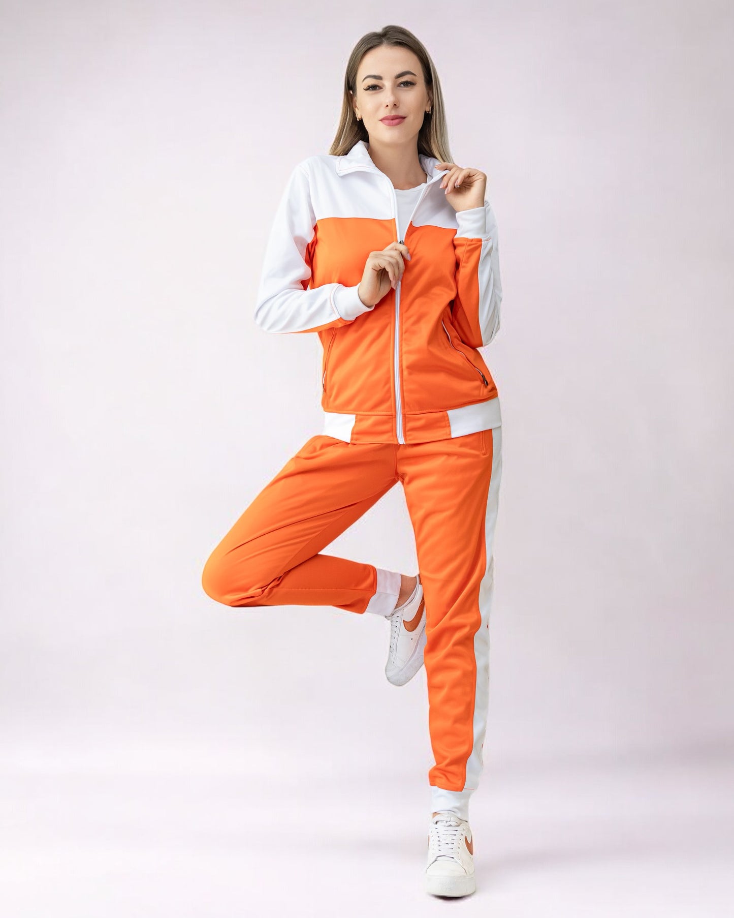 Women's 2-Piece Fashionary Tracksuit Full Track Jacket & Jogger Track pants Jumpsuit