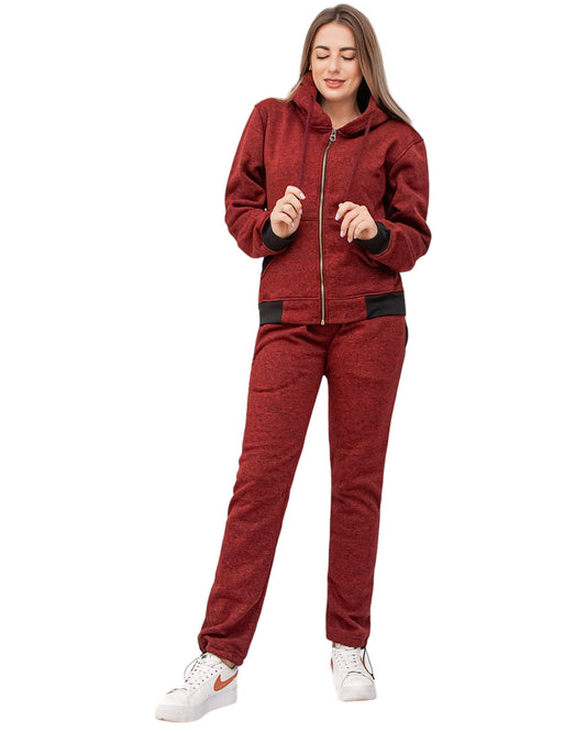 Women’s Flora zip up Soft fleece Hoodie Sweatshirt with Sweatpants