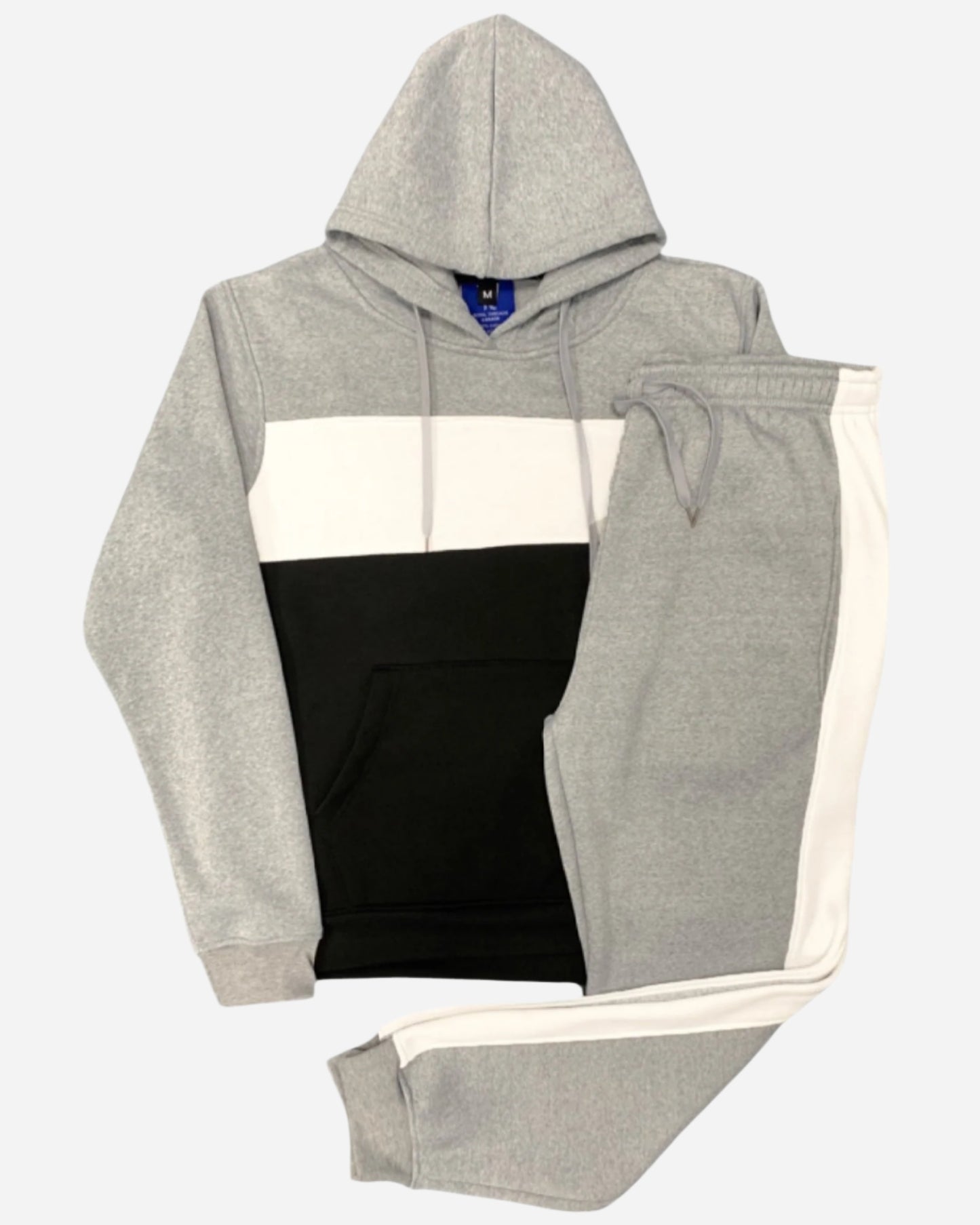 Men’s 2-piece Winter Fleece Sweatsuit Pullover Hoodie & Jogger Sweatpants