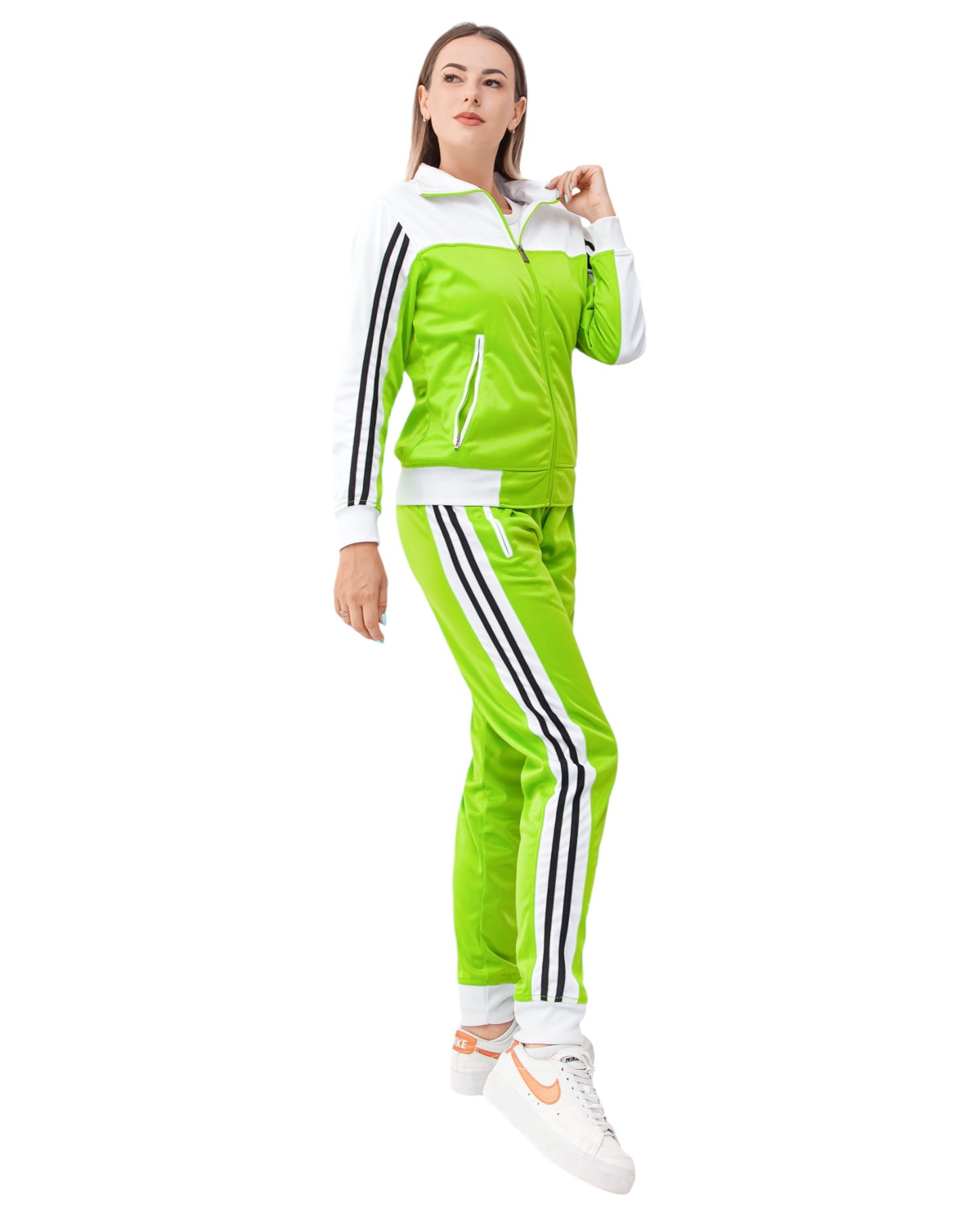 Women’s 2piece Tracksuit set Track Jacket & Track pants matching outfit