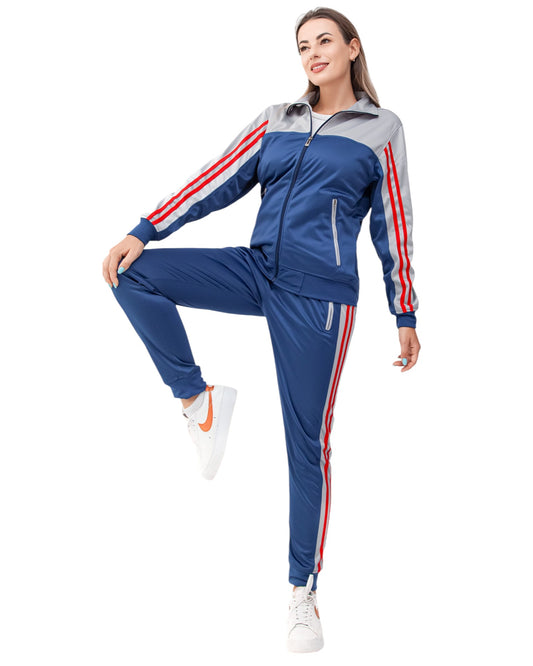 Women’s 2piece Tracksuit set Track Jacket & Track pants matching outfit