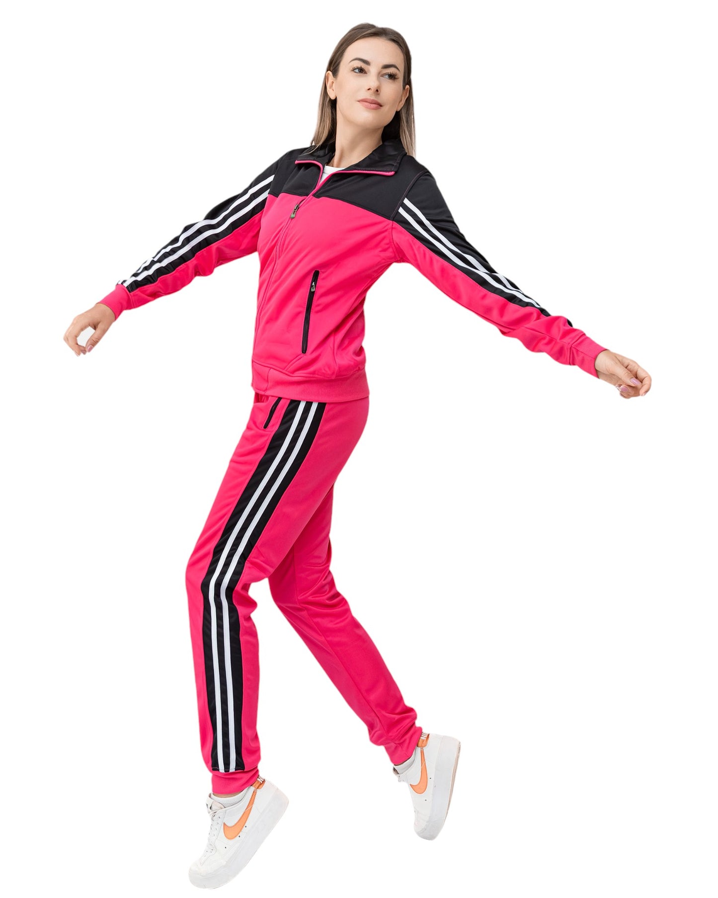 Women’s 2piece Tracksuit set Track Jacket & Track pants matching outfit