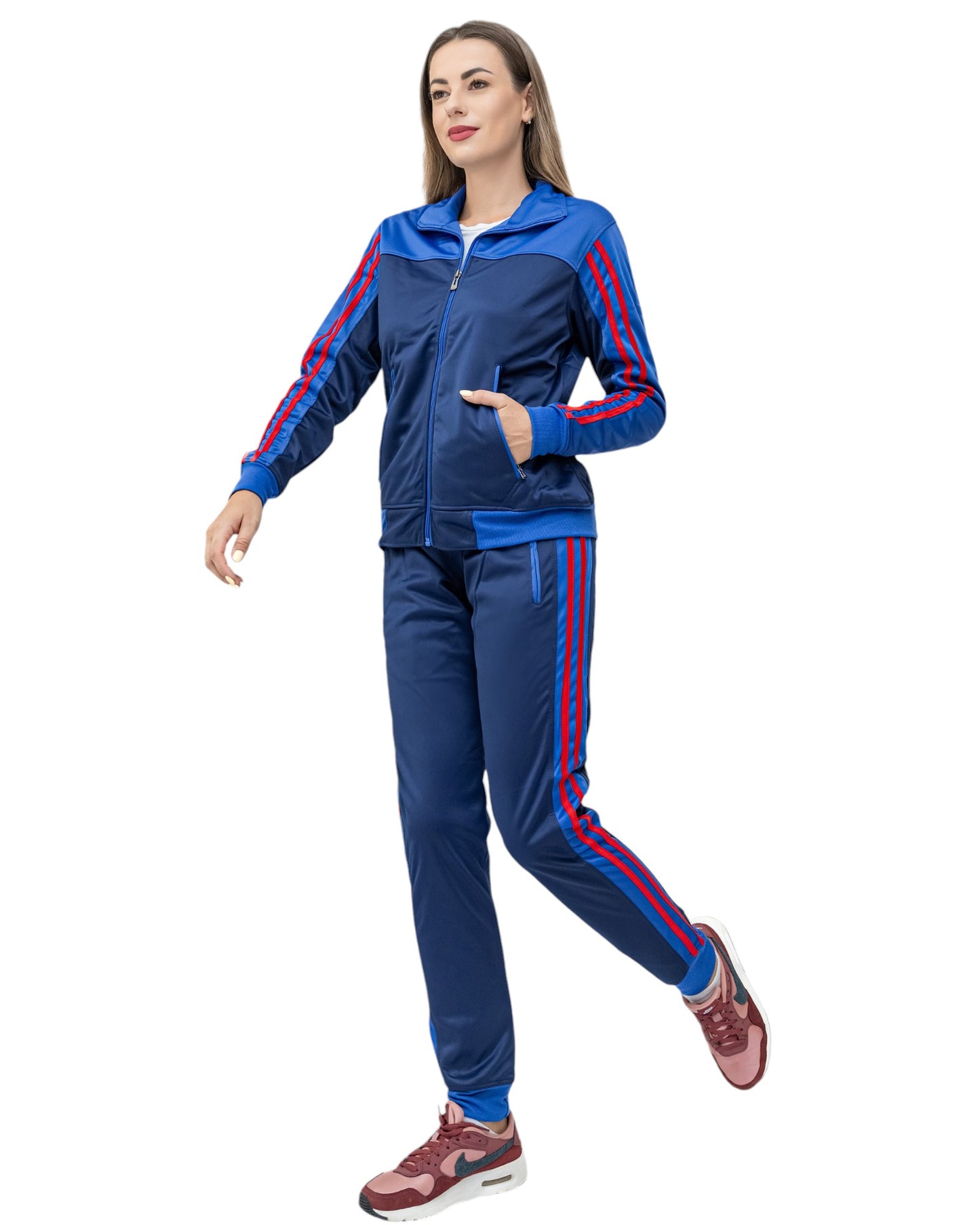 Women’s 2piece Tracksuit set Track Jacket & Track pants matching outfit