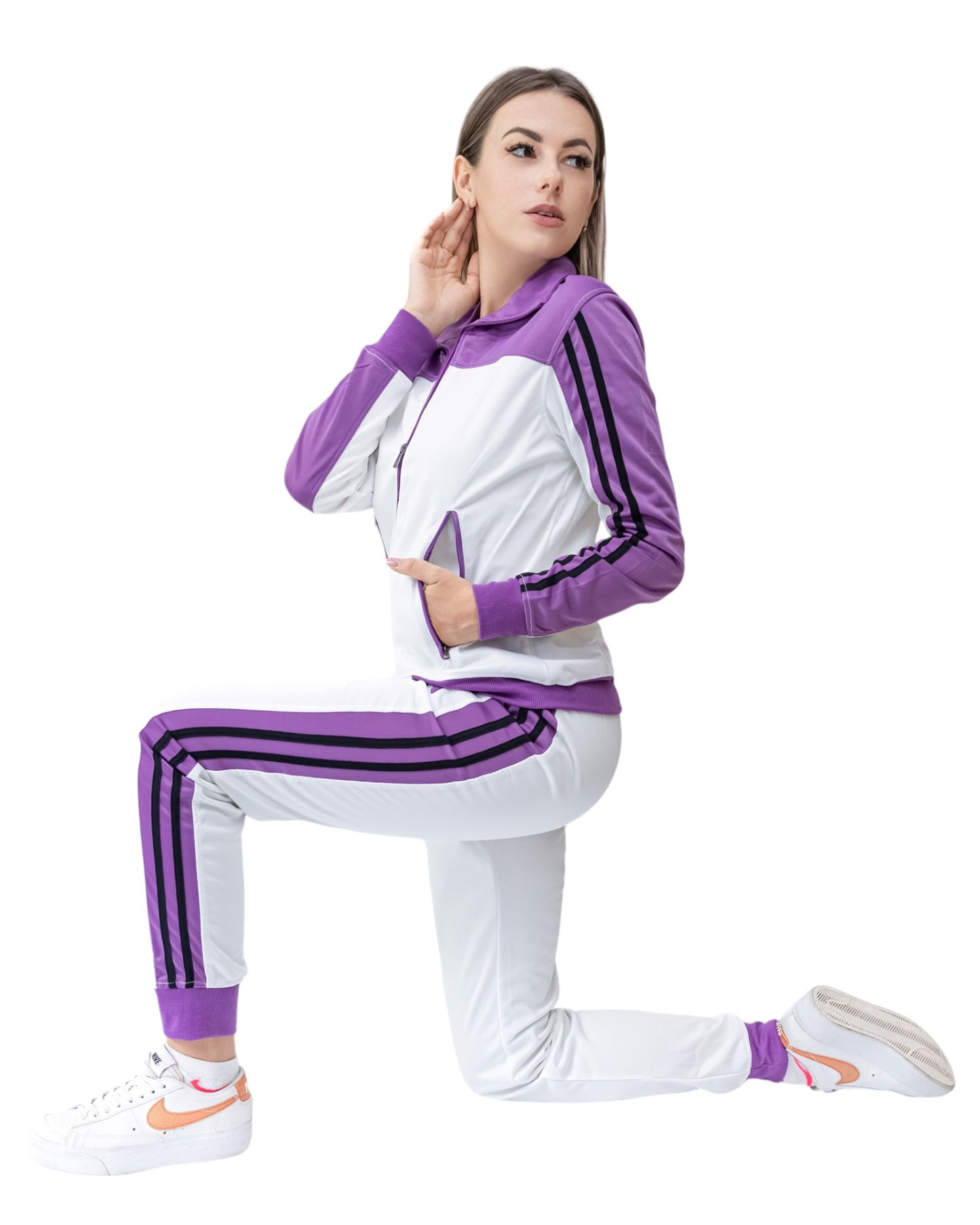 Women’s 2piece Tracksuit set Track Jacket & Track pants matching outfit