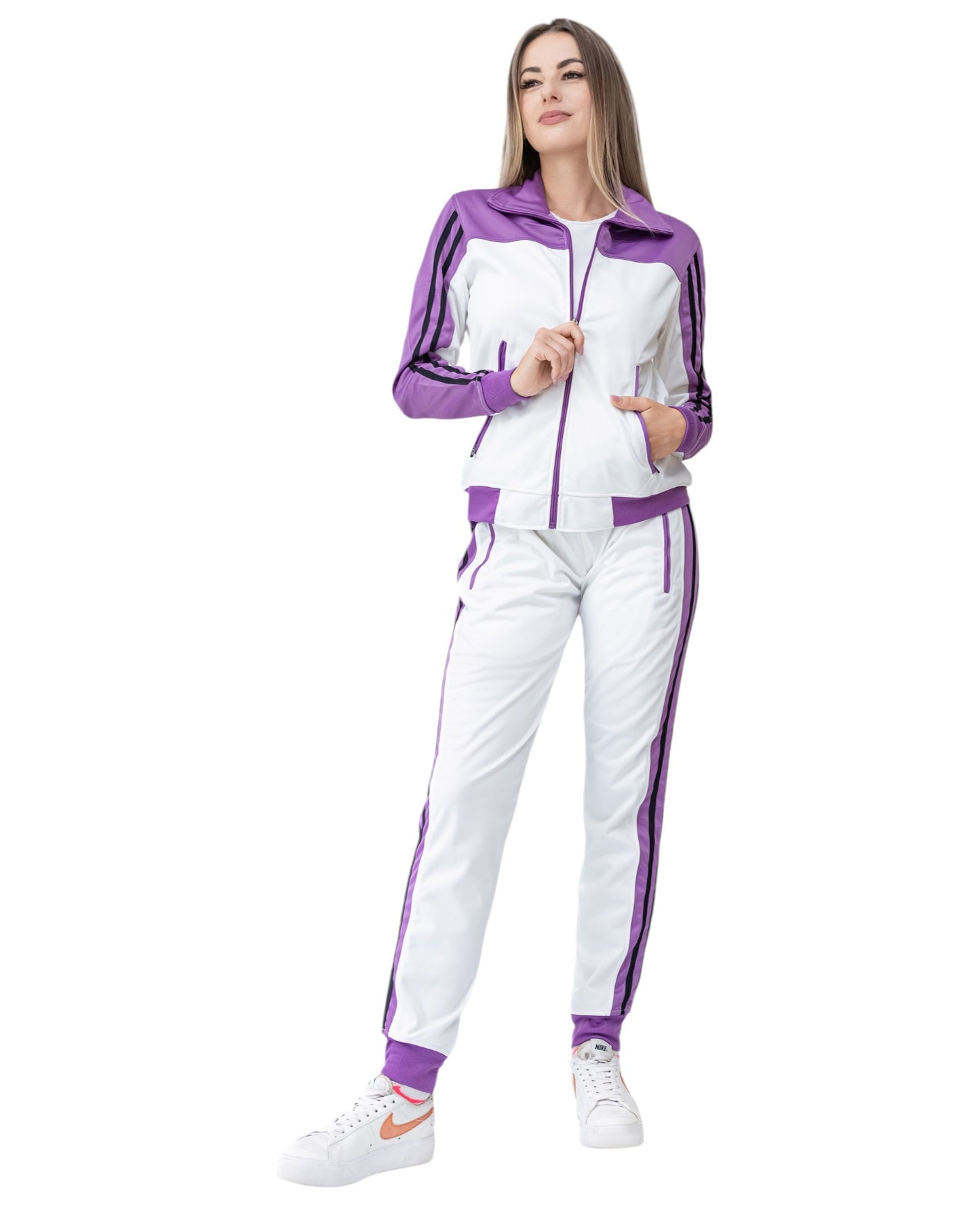 Women’s 2piece Tracksuit set Track Jacket & Track pants matching outfit