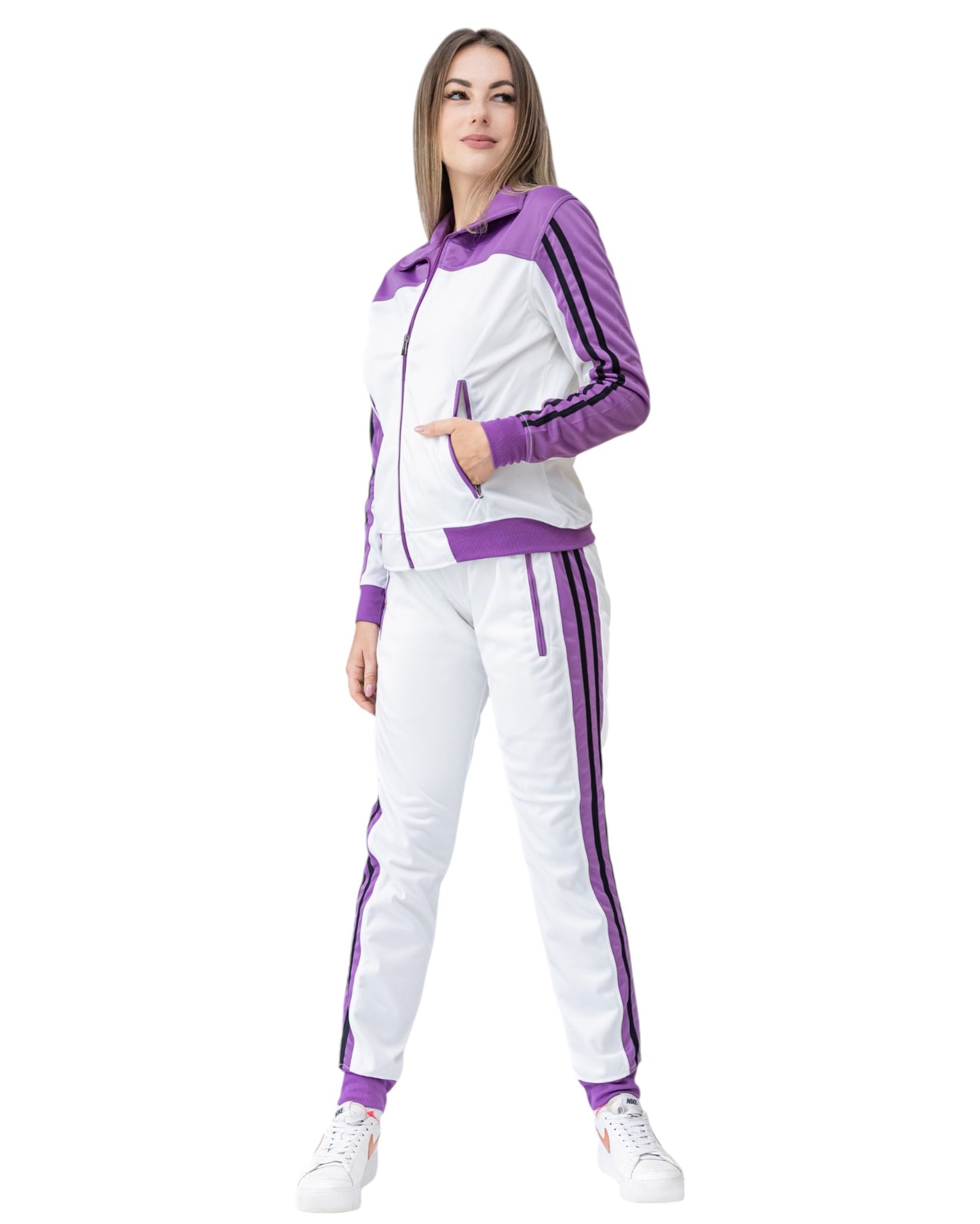 Women’s 2piece Tracksuit set Track Jacket & Track pants matching outfit